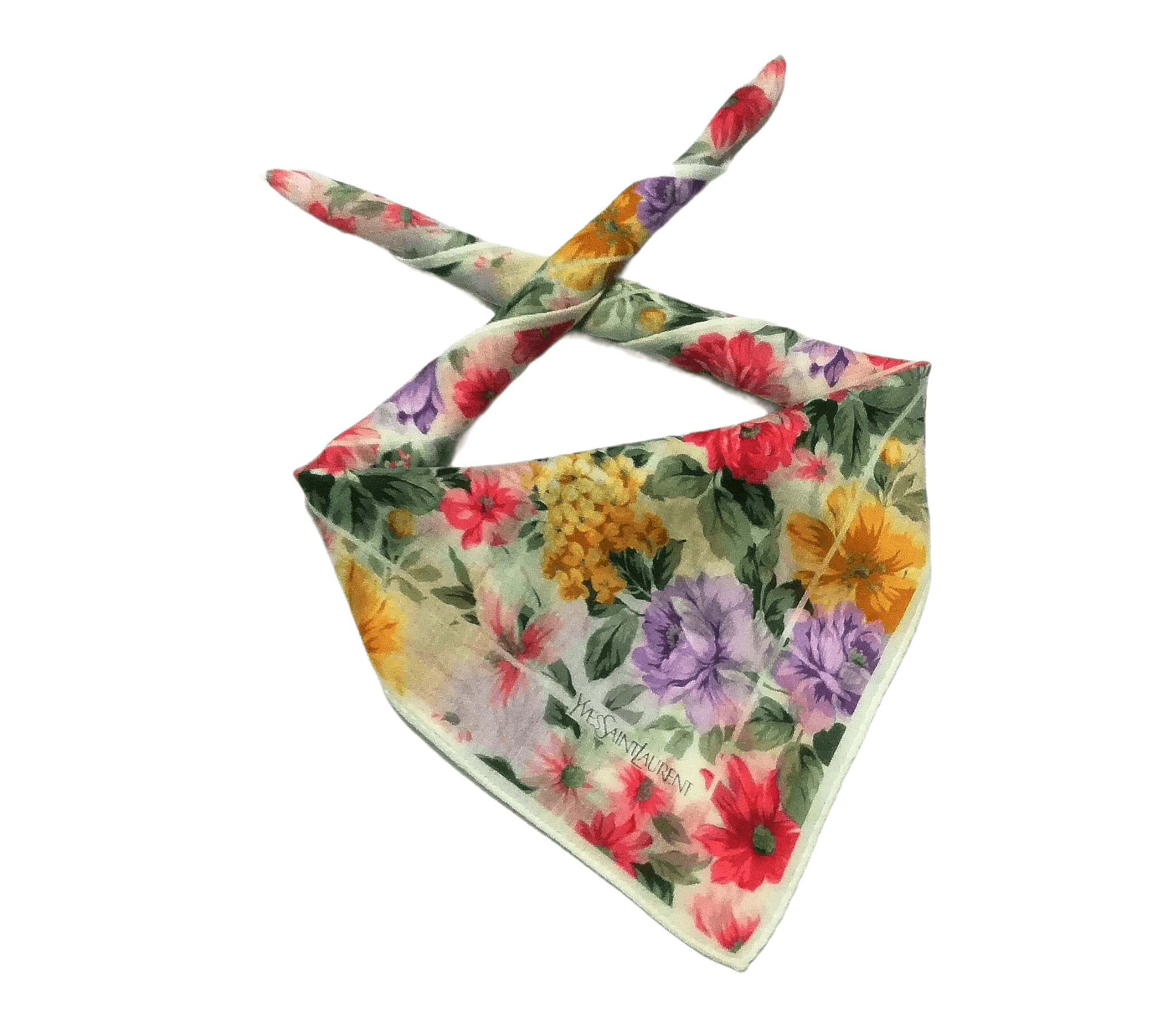 Yves Saint Laurent Yves Saint Laurent Floral Full Design Bandana Handkerchief Size ONE SIZE - 1 Thumbnail