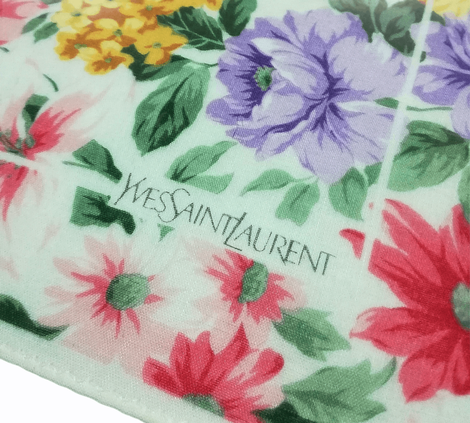 Yves Saint Laurent Yves Saint Laurent Floral Full Design Bandana Handkerchief Size ONE SIZE - 5 Thumbnail