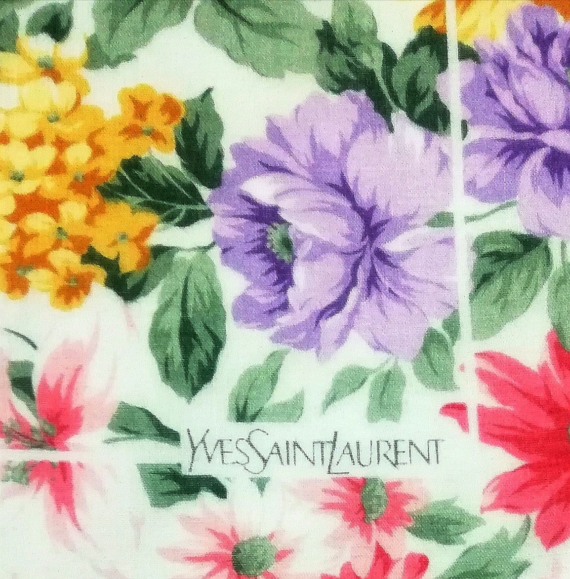 Yves Saint Laurent Yves Saint Laurent Floral Full Design Bandana Handkerchief Size ONE SIZE - 3 Thumbnail