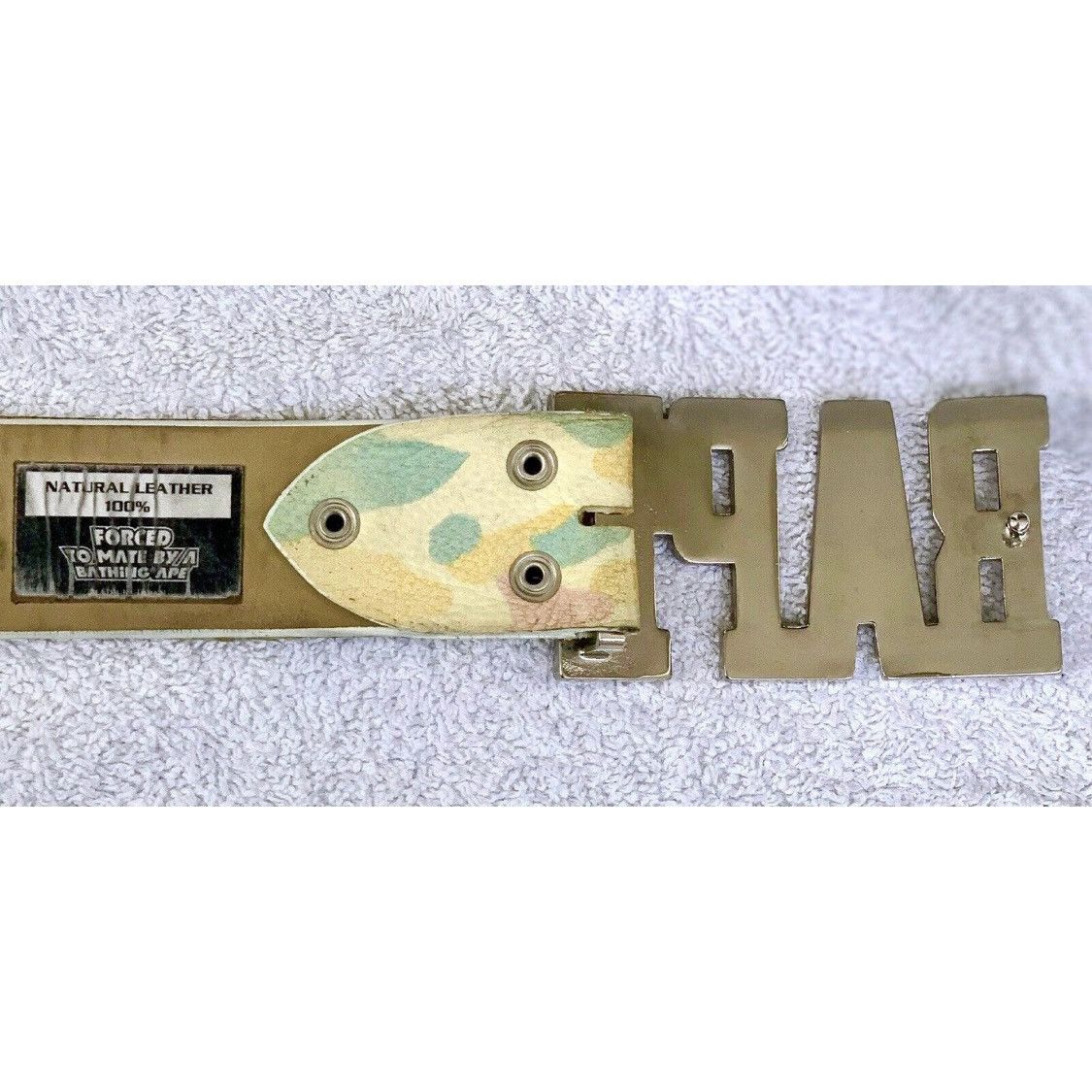 Bape RARE! Lil Wayne BAPE A Bathing Ape 2006 Cotton Candy Belt Size ONE SIZE - 5 Thumbnail