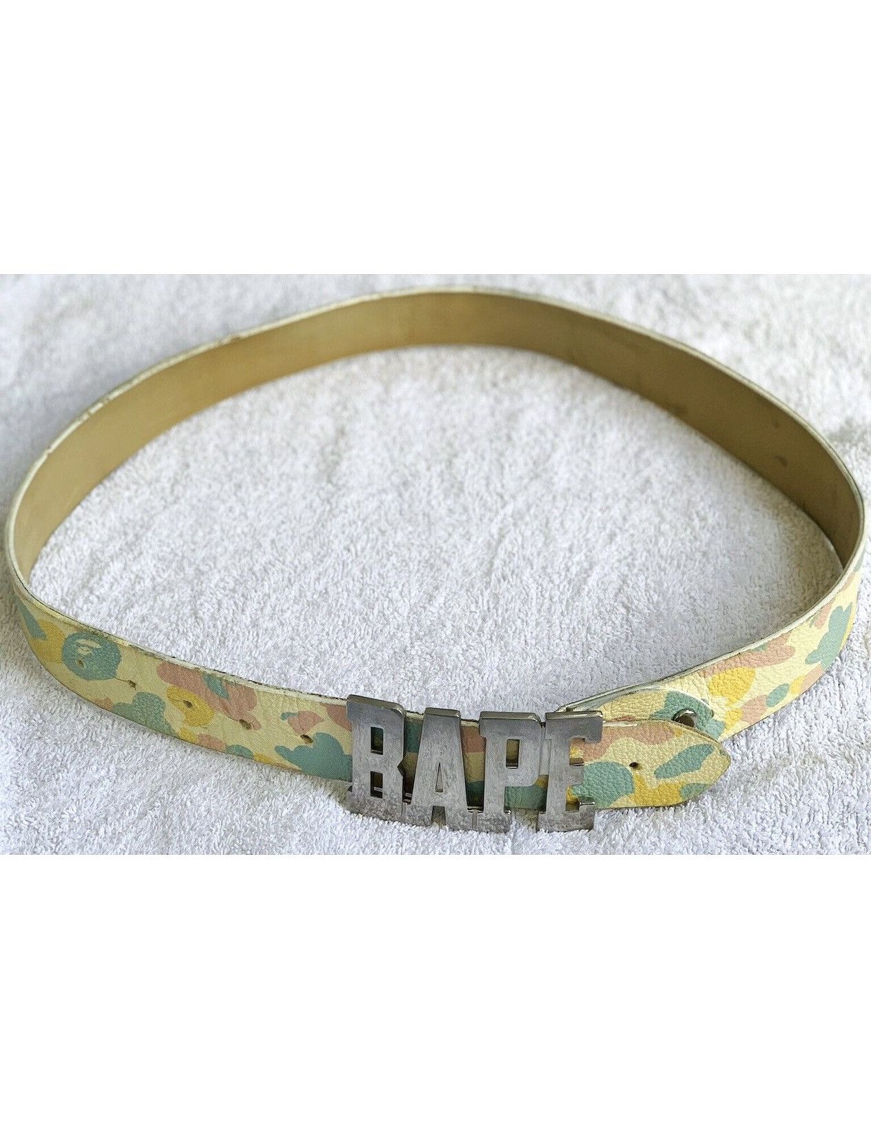 Bape RARE! Lil Wayne BAPE A Bathing Ape 2006 Cotton Candy Belt Size ONE SIZE - 1 Thumbnail