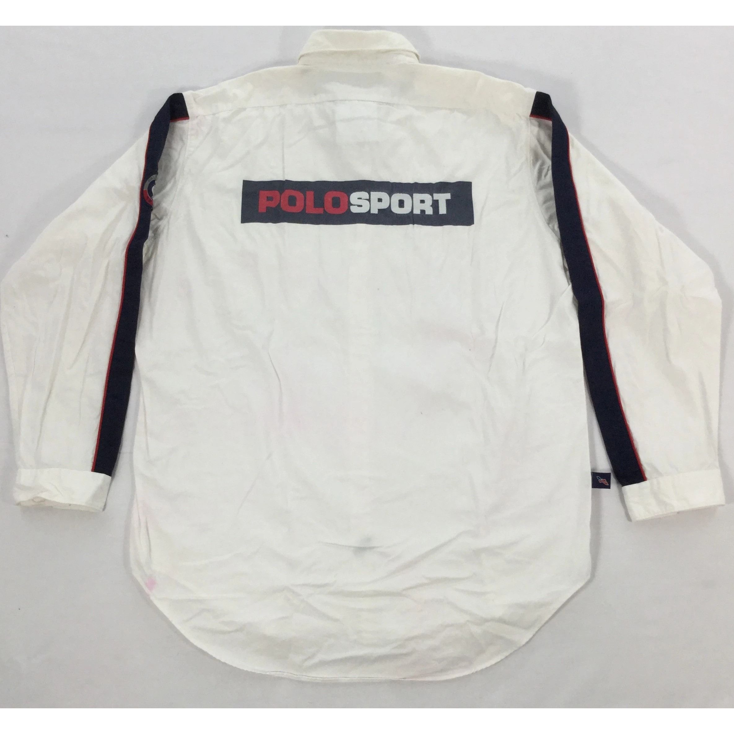 Polo Ralph Lauren × Vintage Vintage Polo Sport Trainer Shirt Size US M / EU 48-50 / 2 - 1 Thumbnail