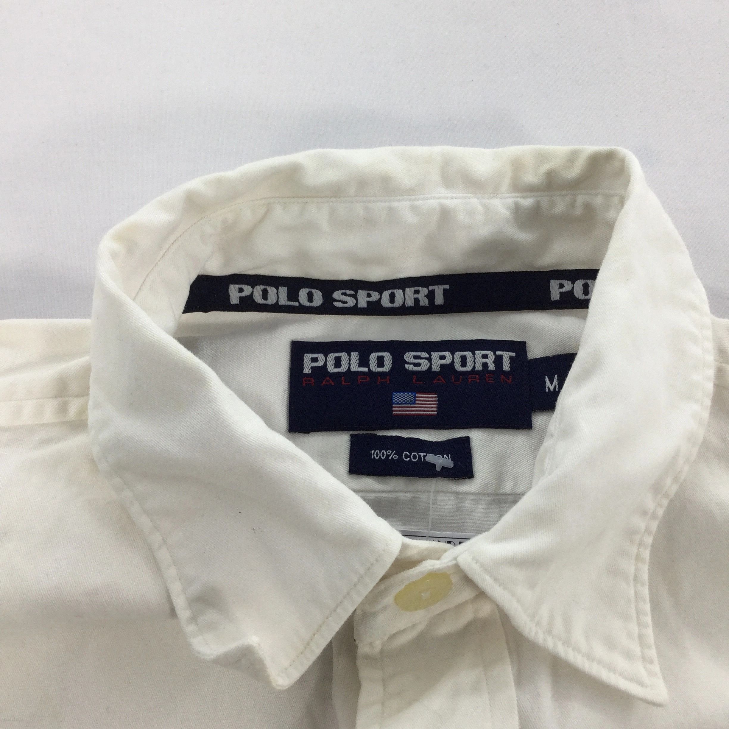 Polo Ralph Lauren × Vintage Vintage Polo Sport Trainer Shirt Size US M / EU 48-50 / 2 - 8 Thumbnail