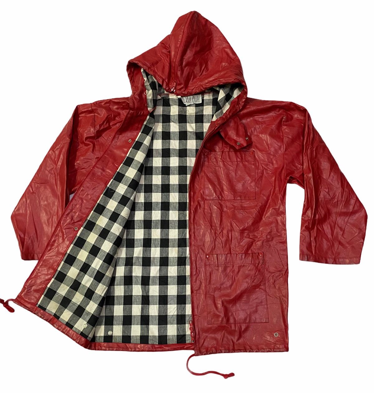 Norma Kamali Rubber Hooded Parkas Jacket