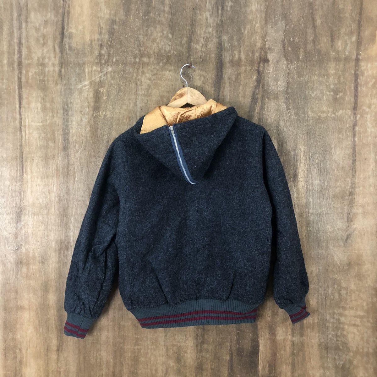Japanese Brand American Wood Lander Grey Wool Varsity Jacket Hoodies#1851 Size US M / EU 48-50 / 2 - 9 Thumbnail