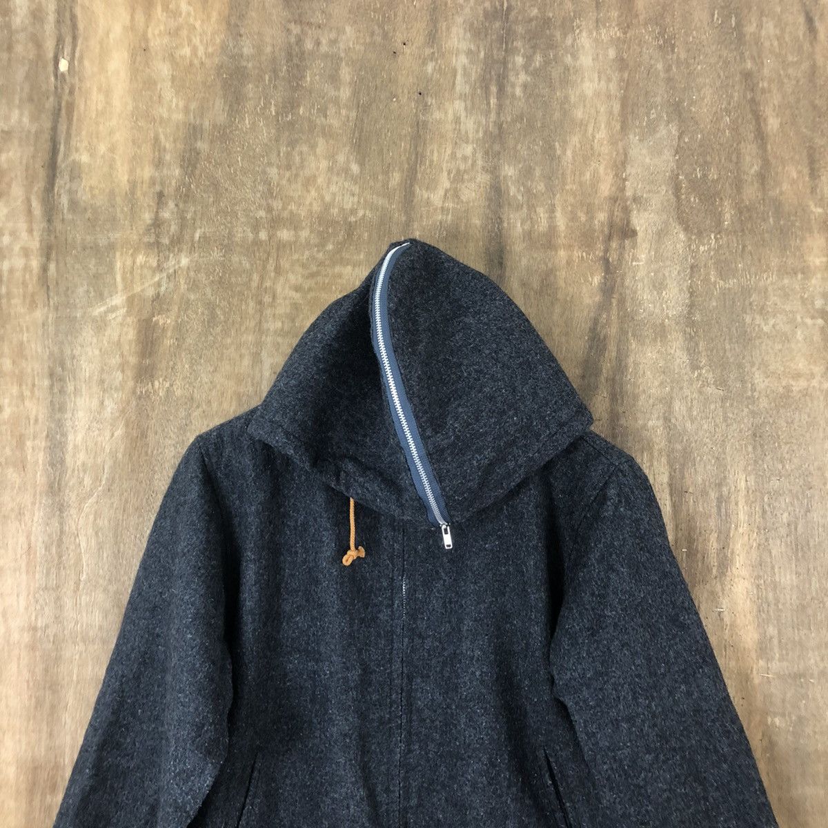 Japanese Brand American Wood Lander Grey Wool Varsity Jacket Hoodies#1851 Size US M / EU 48-50 / 2 - 2 Thumbnail