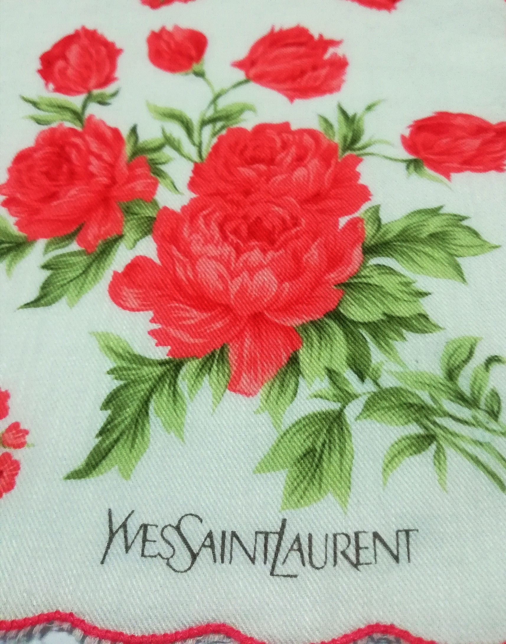 Yves Saint Laurent Yves Saint Laurent Floral Full Design Bandana Handkerchief Size ONE SIZE - 4 Thumbnail