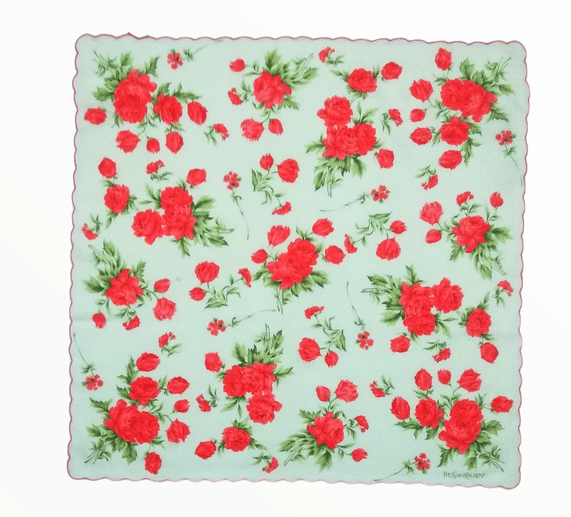Yves Saint Laurent Yves Saint Laurent Floral Full Design Bandana Handkerchief Size ONE SIZE - 6 Thumbnail