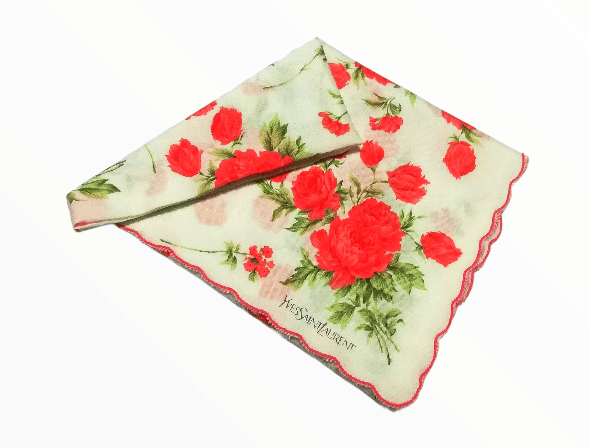 Yves Saint Laurent Yves Saint Laurent Floral Full Design Bandana Handkerchief Size ONE SIZE - 2 Thumbnail