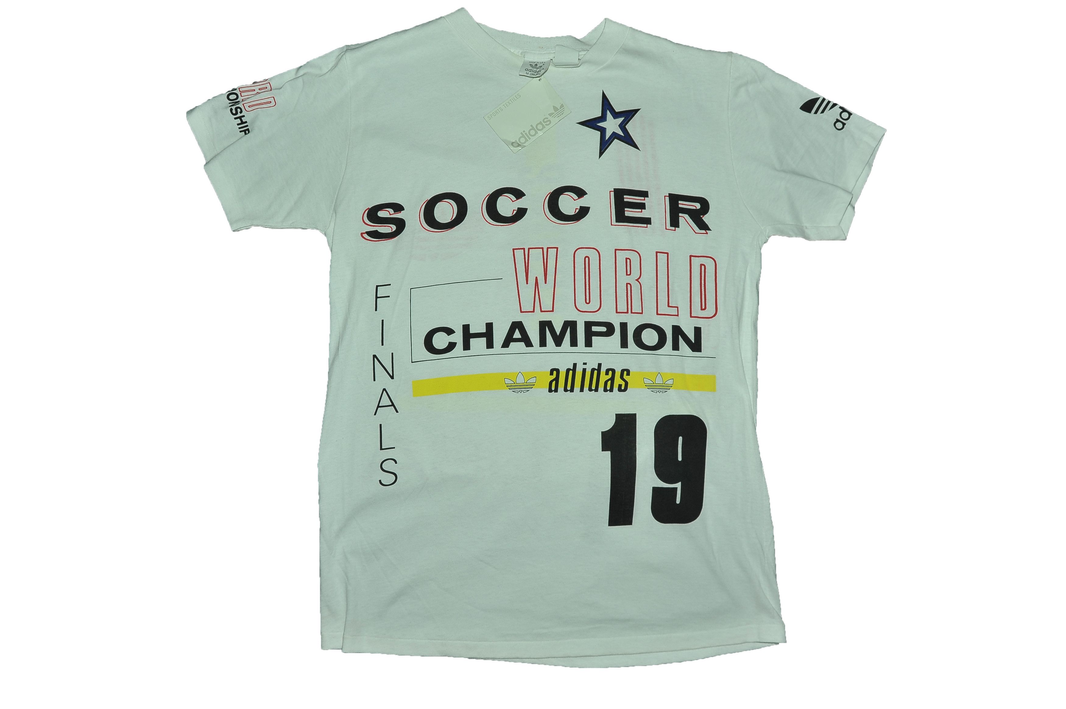 Adidas Vintage 90s 1994 Adidas USA Soccer T-shirt Size US M / EU 48-50 / 2 - 1 Thumbnail