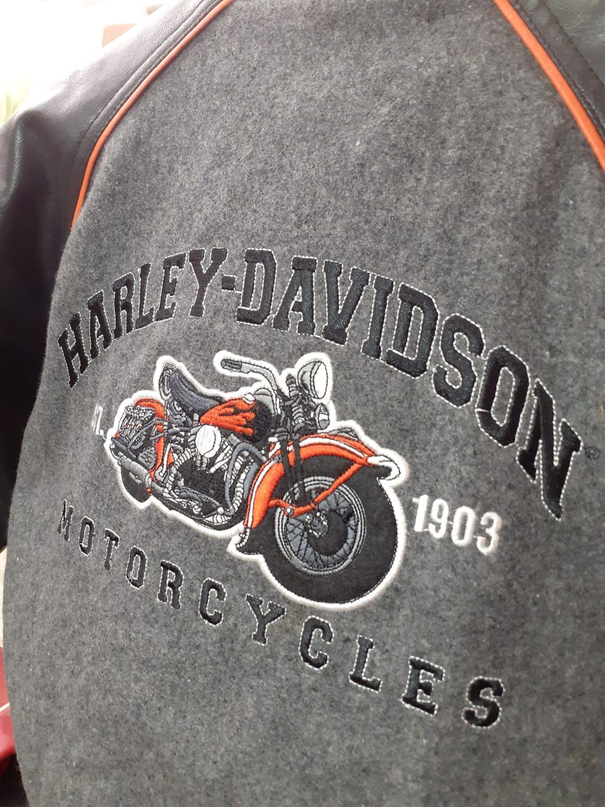 Harley Davidson Vintage Harley Davidson Reversible Varsity Bomber Kids Size US XXS / EU 40 - 4 Thumbnail