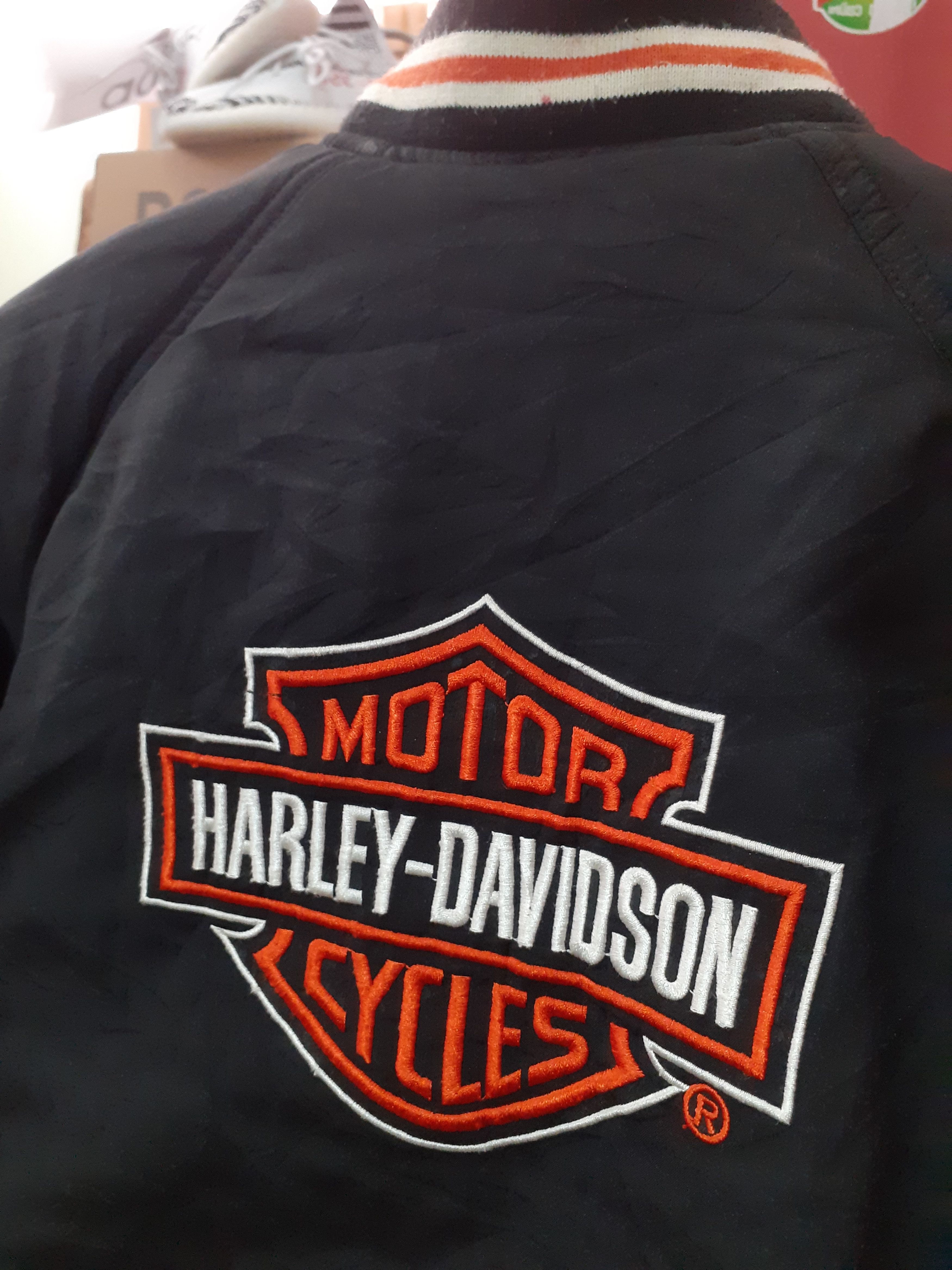 Harley Davidson Vintage Harley Davidson Reversible Varsity Bomber Kids Size US XXS / EU 40 - 2 Thumbnail