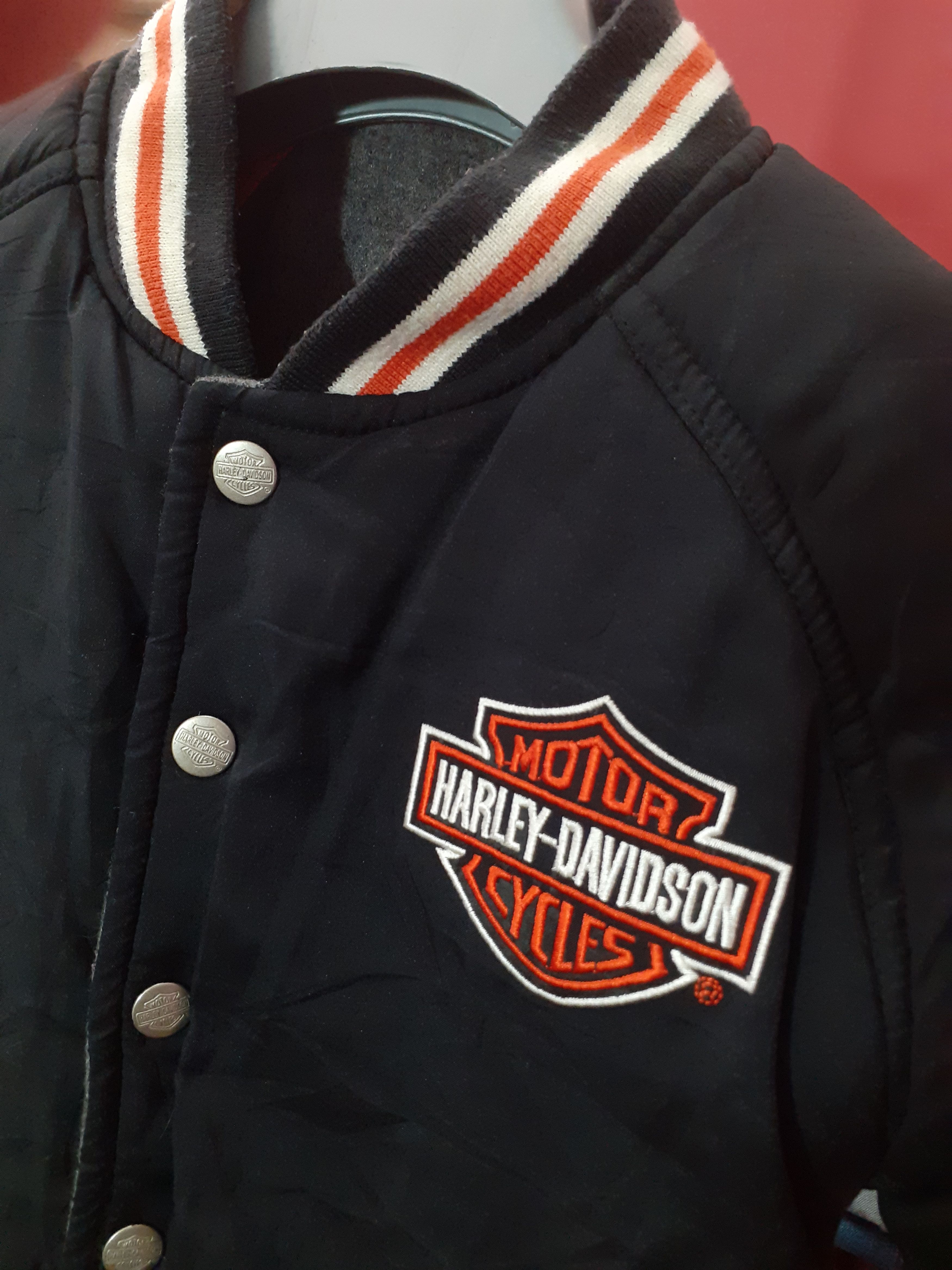 Harley Davidson Vintage Harley Davidson Reversible Varsity Bomber Kids Size US XXS / EU 40 - 3 Thumbnail