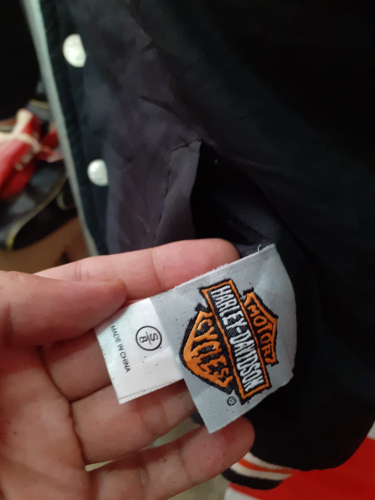 Harley Davidson Vintage Harley Davidson Reversible Varsity Bomber Kids Size US XXS / EU 40 - 8 Thumbnail