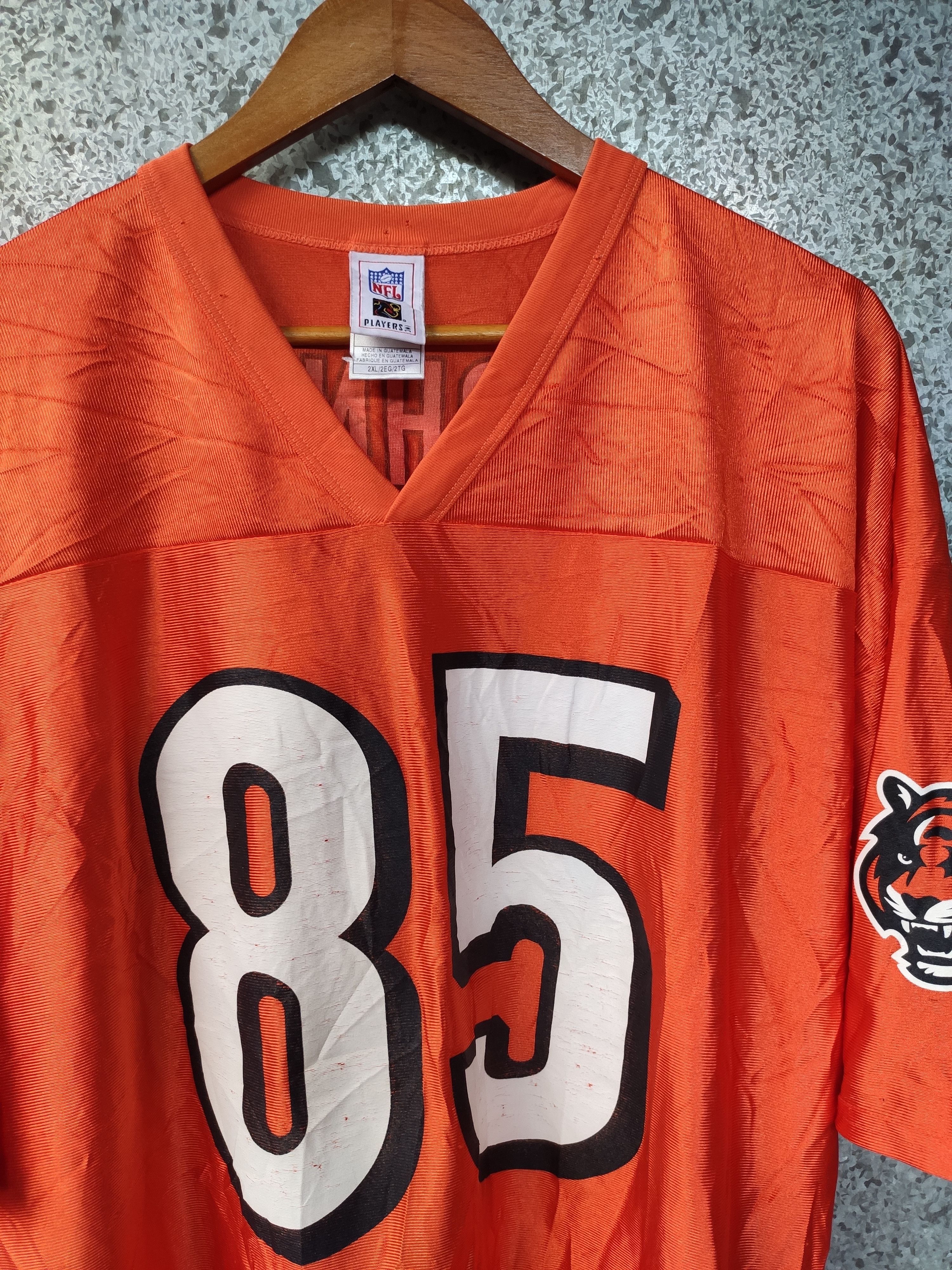 NFL Vintage C Johnson jersey 85 oversize players issue Size US XL / EU 56 / 4 - 4 Thumbnail