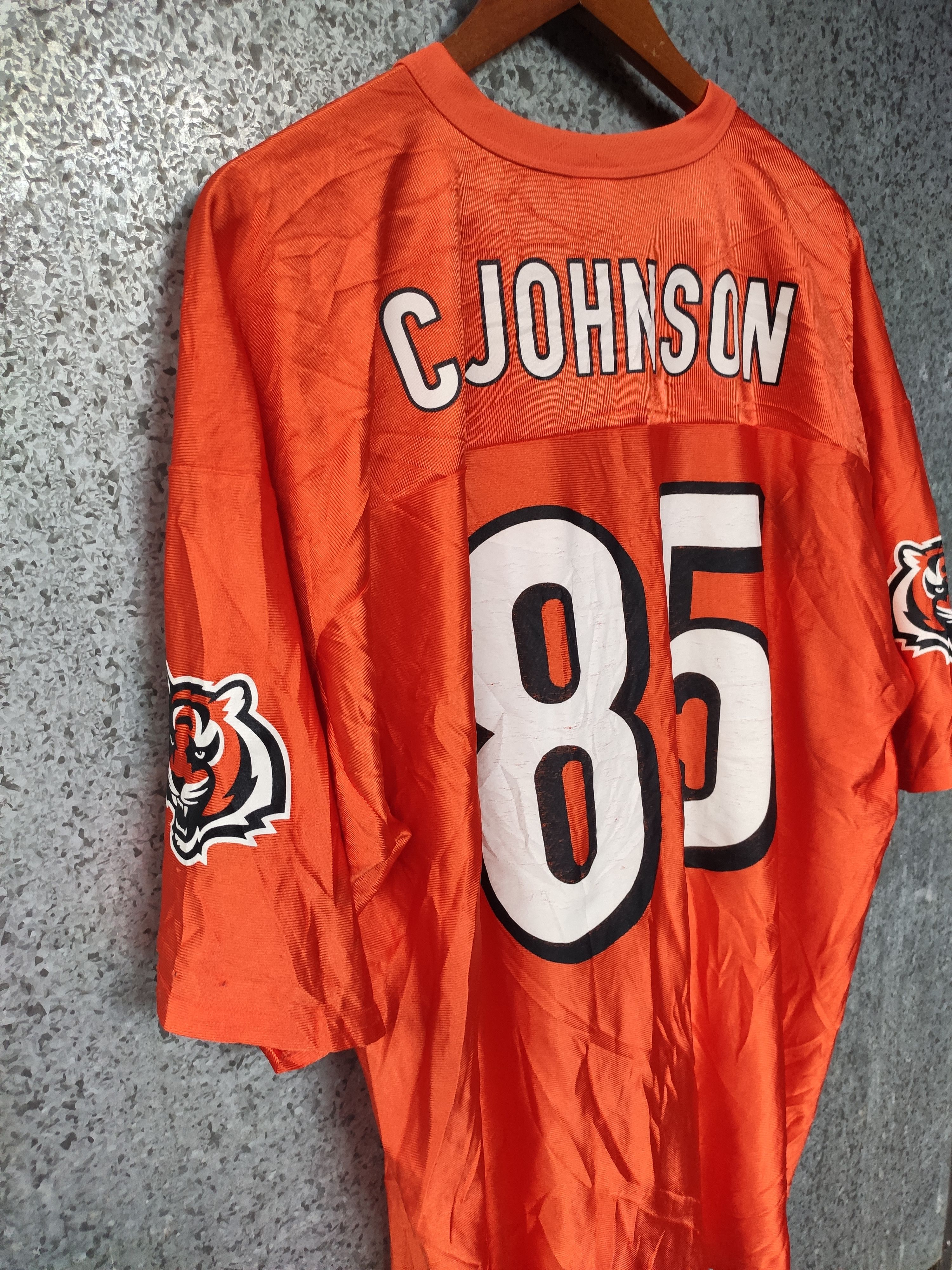 NFL Vintage C Johnson jersey 85 oversize players issue Size US XL / EU 56 / 4 - 3 Thumbnail