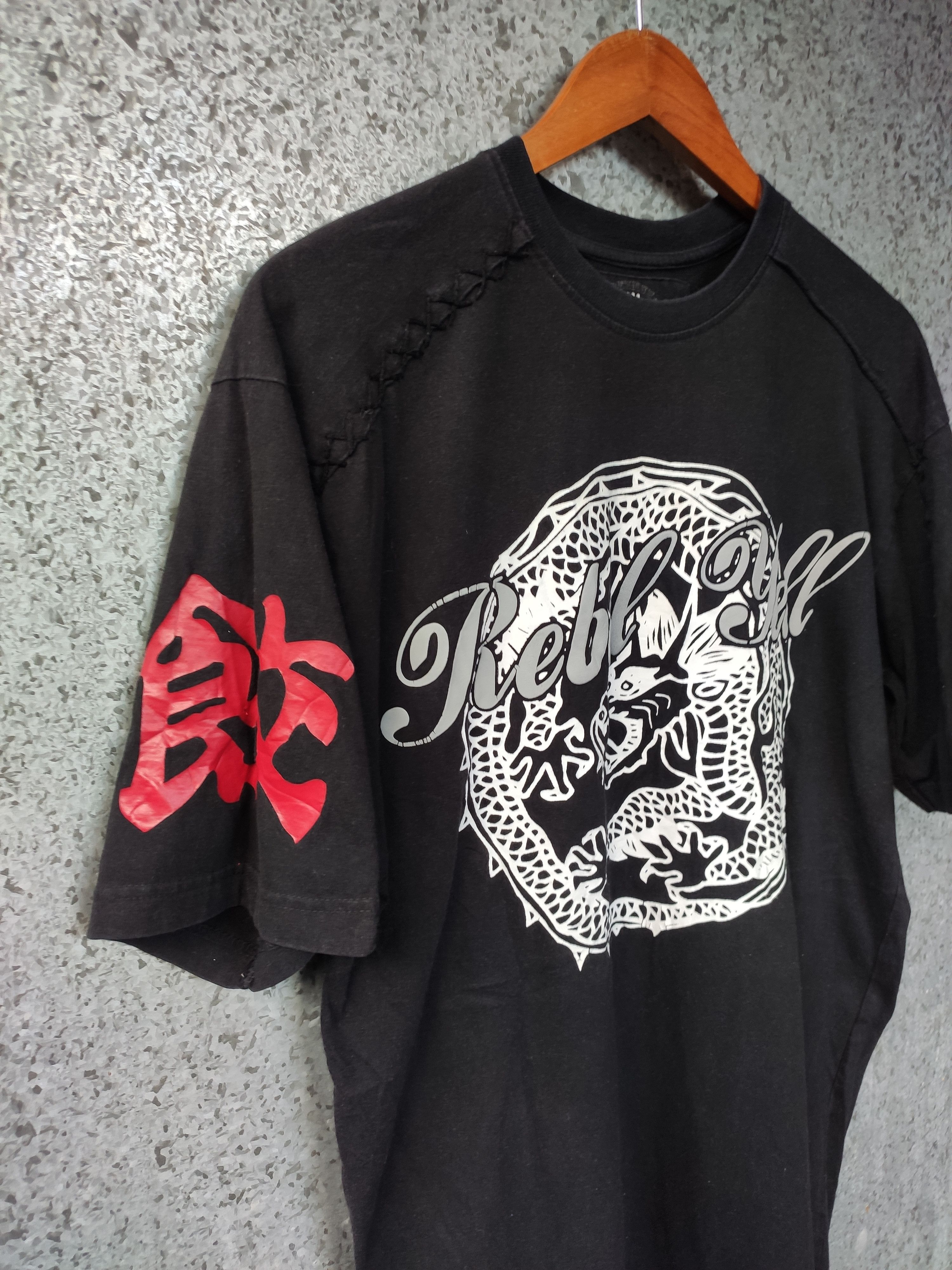 Japanese Brand Rebel Yell dragon t shirt sukajan Size US L / EU 52-54 / 3 - 3 Thumbnail