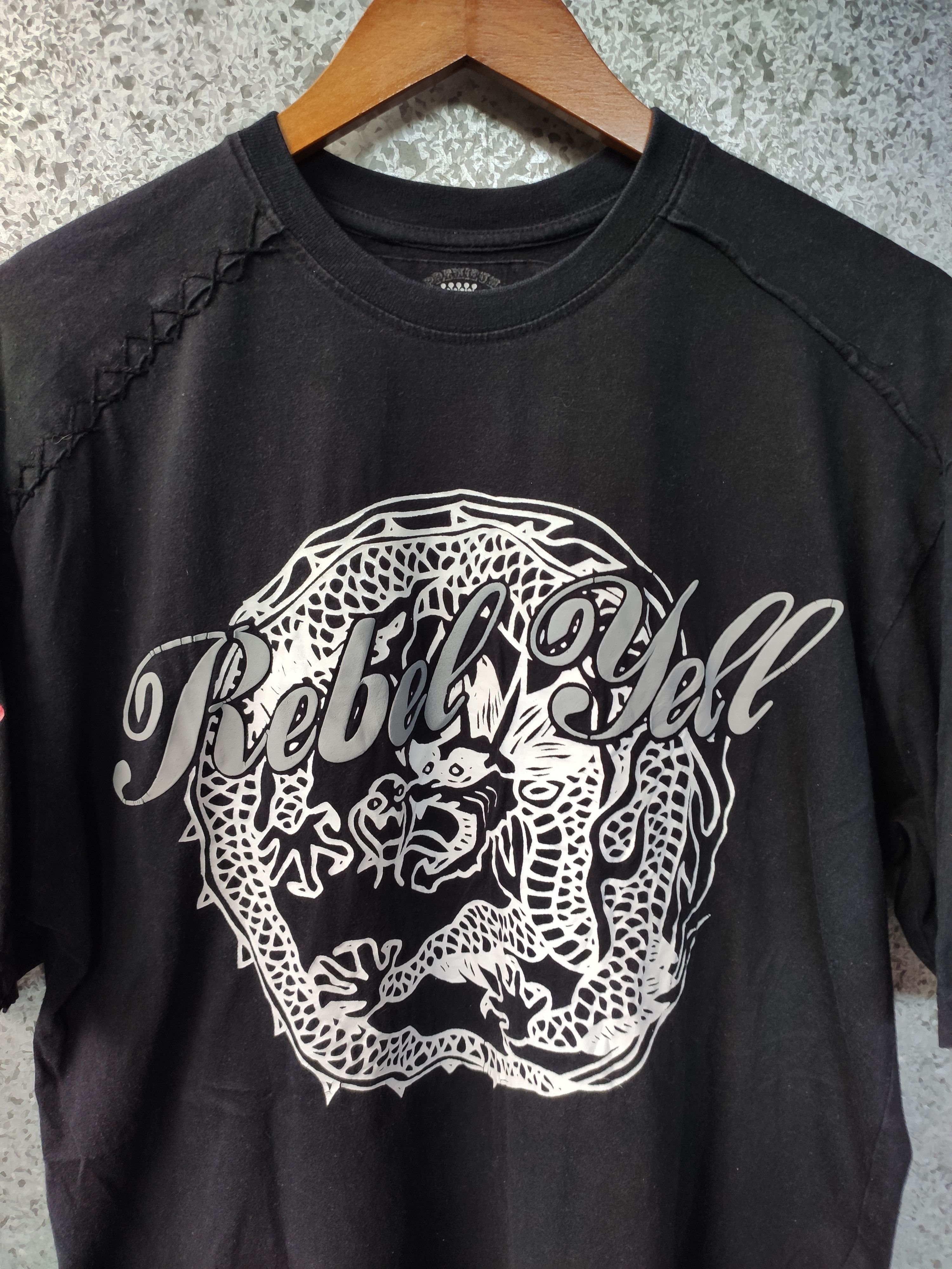 Japanese Brand Rebel Yell dragon t shirt sukajan Size US L / EU 52-54 / 3 - 2 Thumbnail