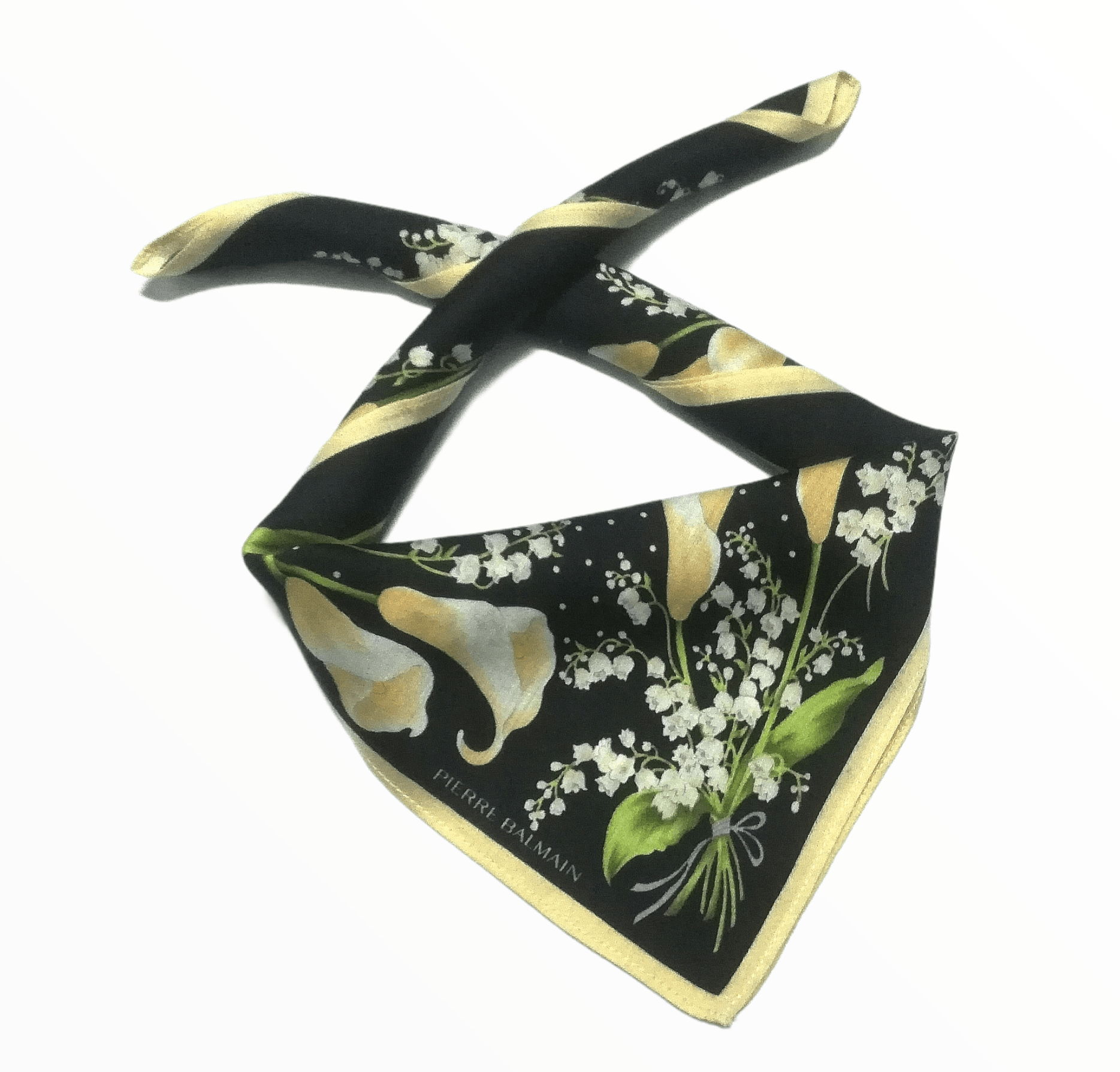 Pierre Balmain Pierre Balmain Paris Flower Printed Bandana Luxury Size ONE SIZE - 2 Thumbnail
