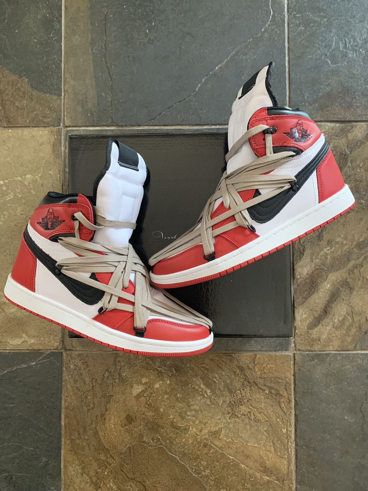 Custom Vogal 1's (Rick Owens Geobasket x Jordan 1 Chicago) | Grailed