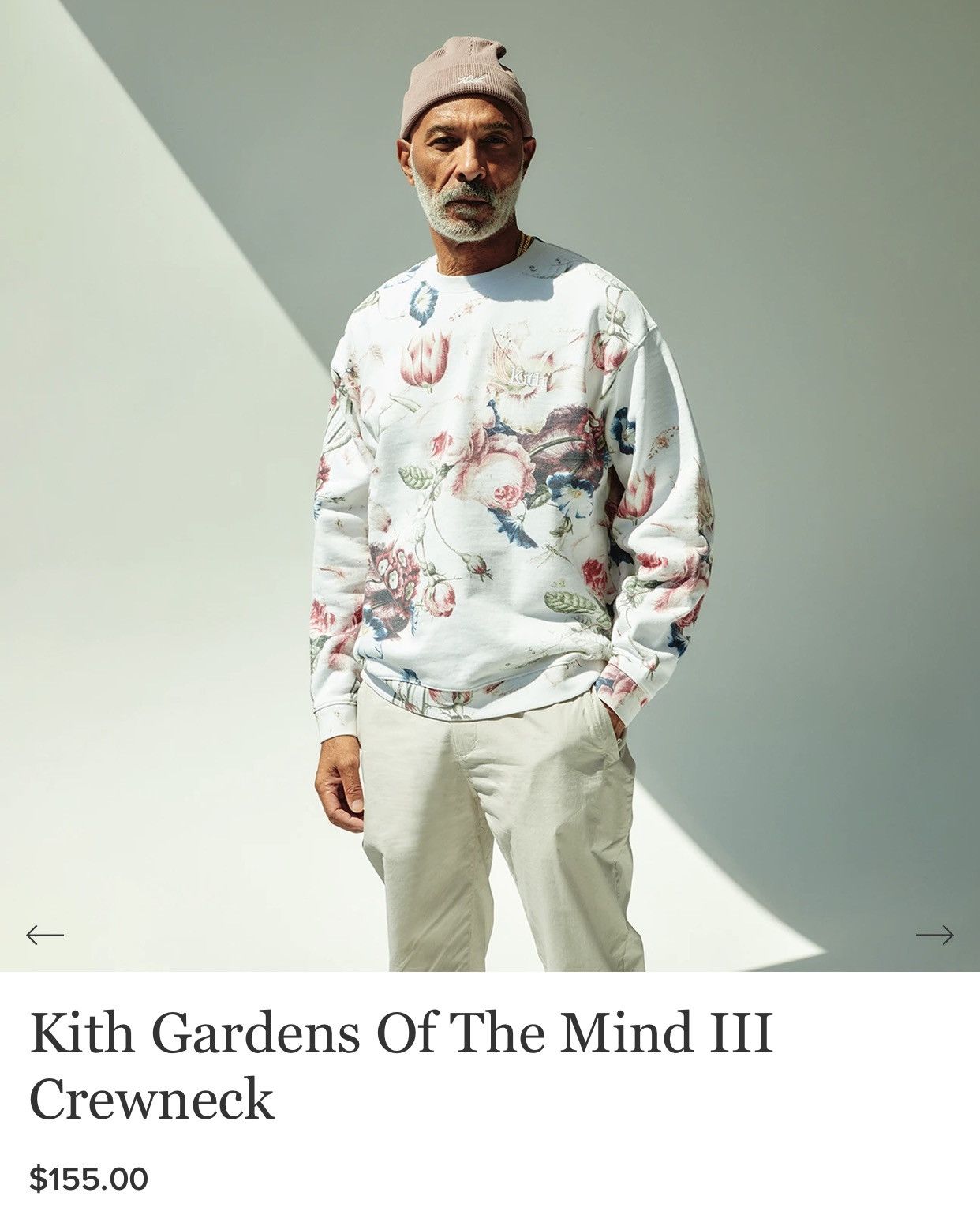 Kith KITH GARDENS OF THE MIND III CREWNECK SS19 WHITE Size US S / EU 44-46 / 1 - 2 Thumbnail
