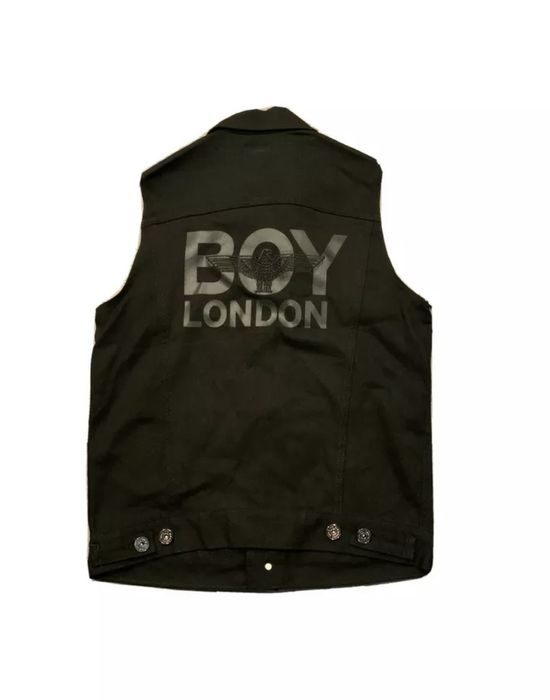 Boy London NWOT Boy London Embroidered Denim Trucker Jean Vest
