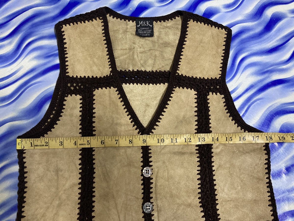 Handmade × Leather × Vintage Vintags M&K Cow Leather Vest Size US S / EU 44-46 / 1 - 6 Thumbnail