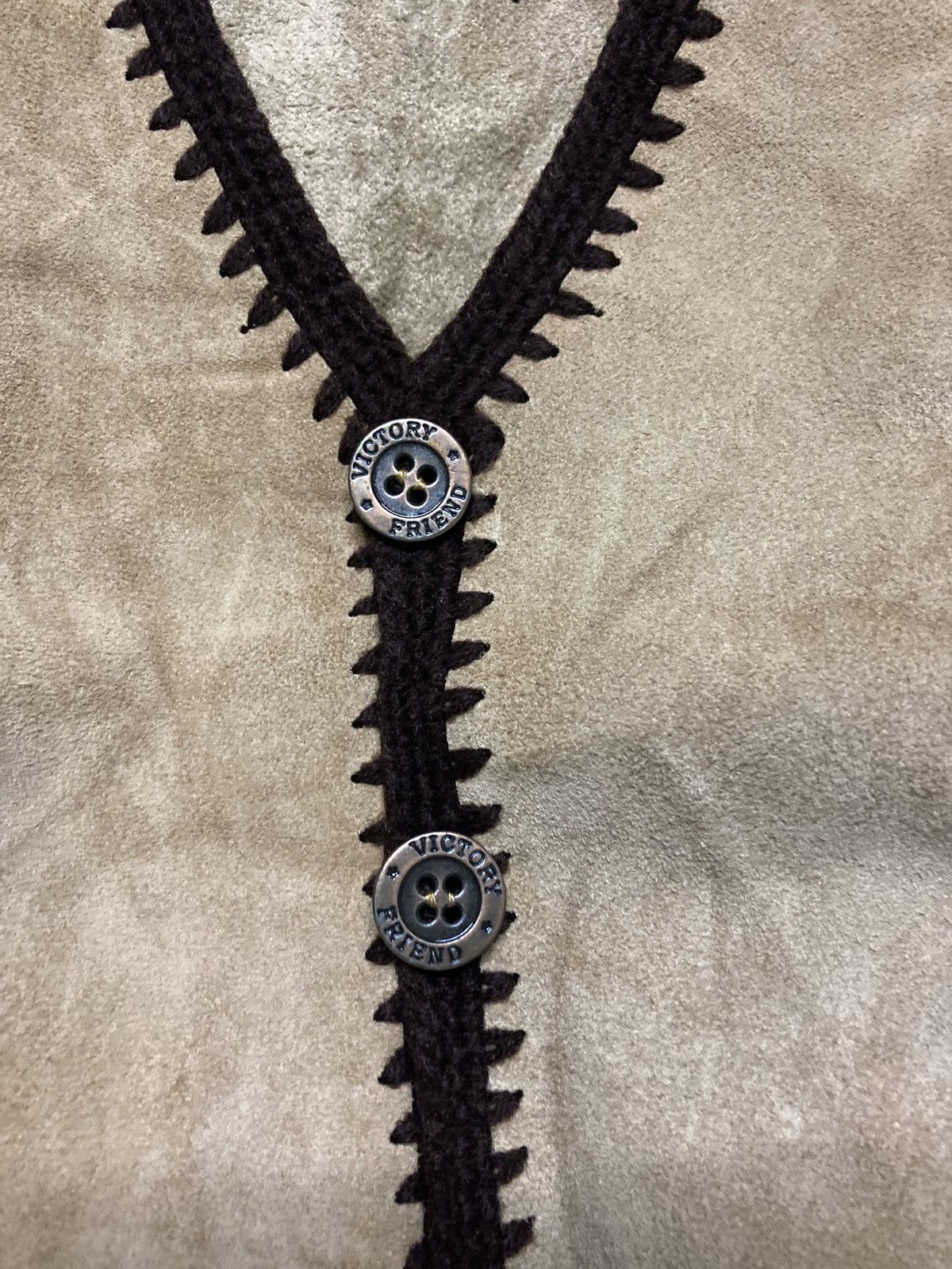 Handmade × Leather × Vintage Vintags M&K Cow Leather Vest Size US S / EU 44-46 / 1 - 4 Thumbnail