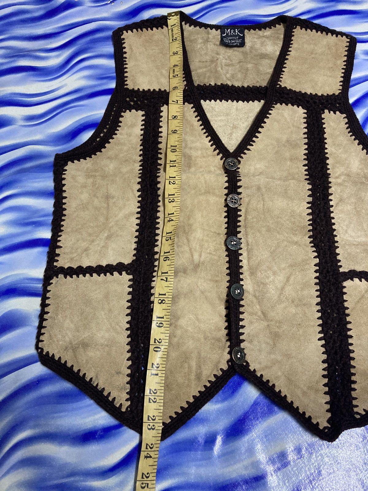 Handmade × Leather × Vintage Vintags M&K Cow Leather Vest Size US S / EU 44-46 / 1 - 7 Thumbnail