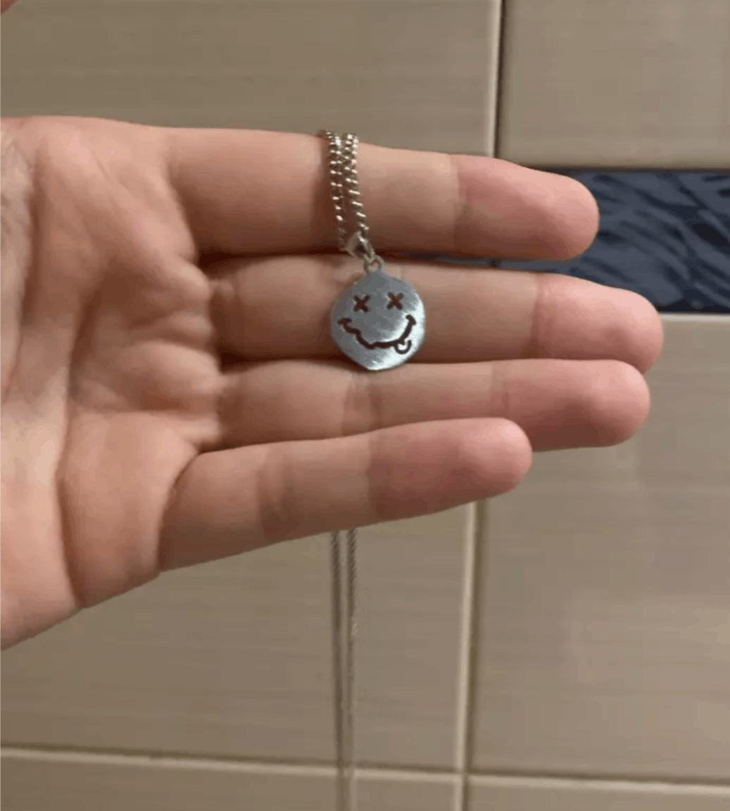 Vintage Smile Face Necklace Size ONE SIZE - 3 Thumbnail