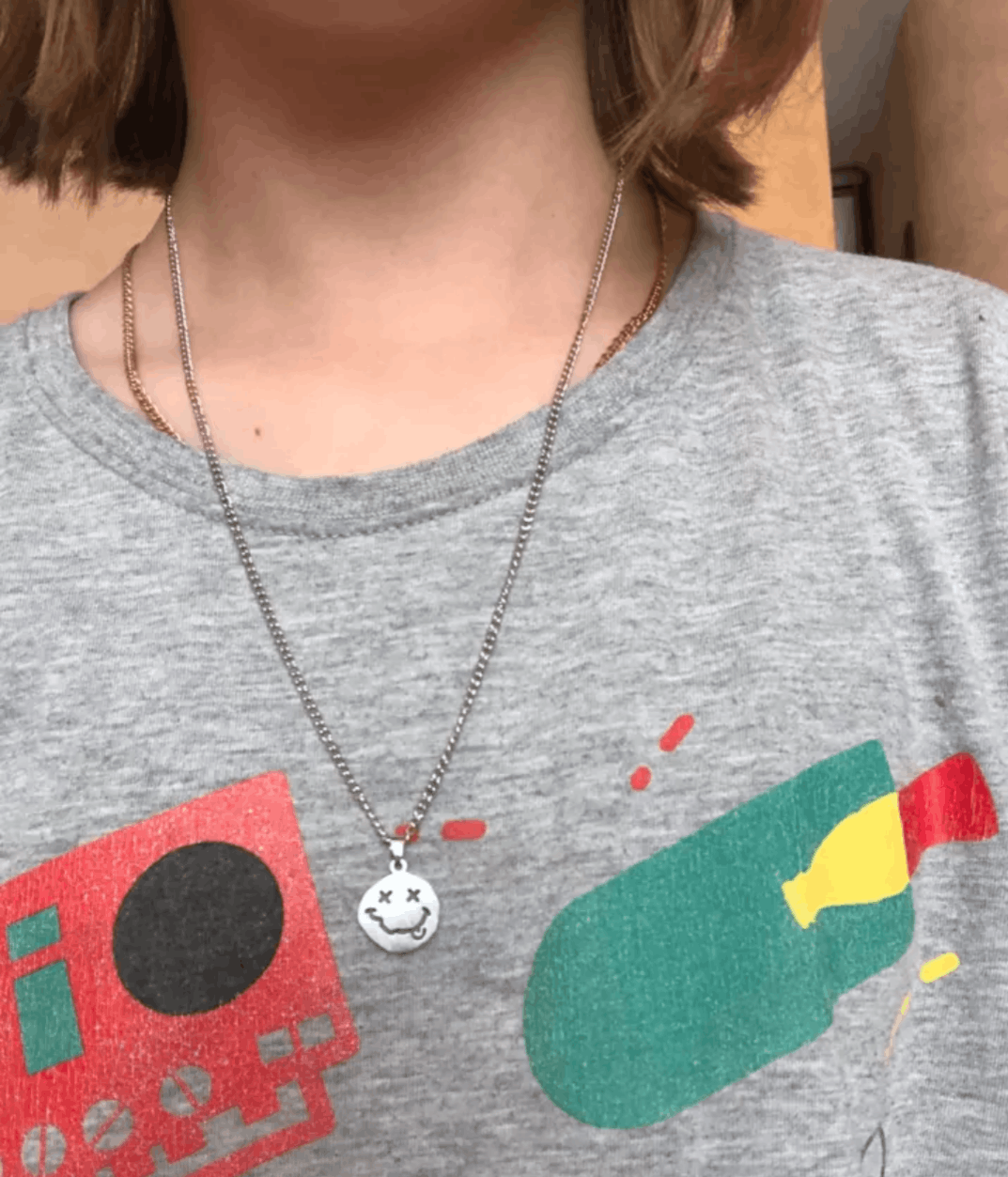 Vintage Smile Face Necklace Size ONE SIZE - 4 Thumbnail