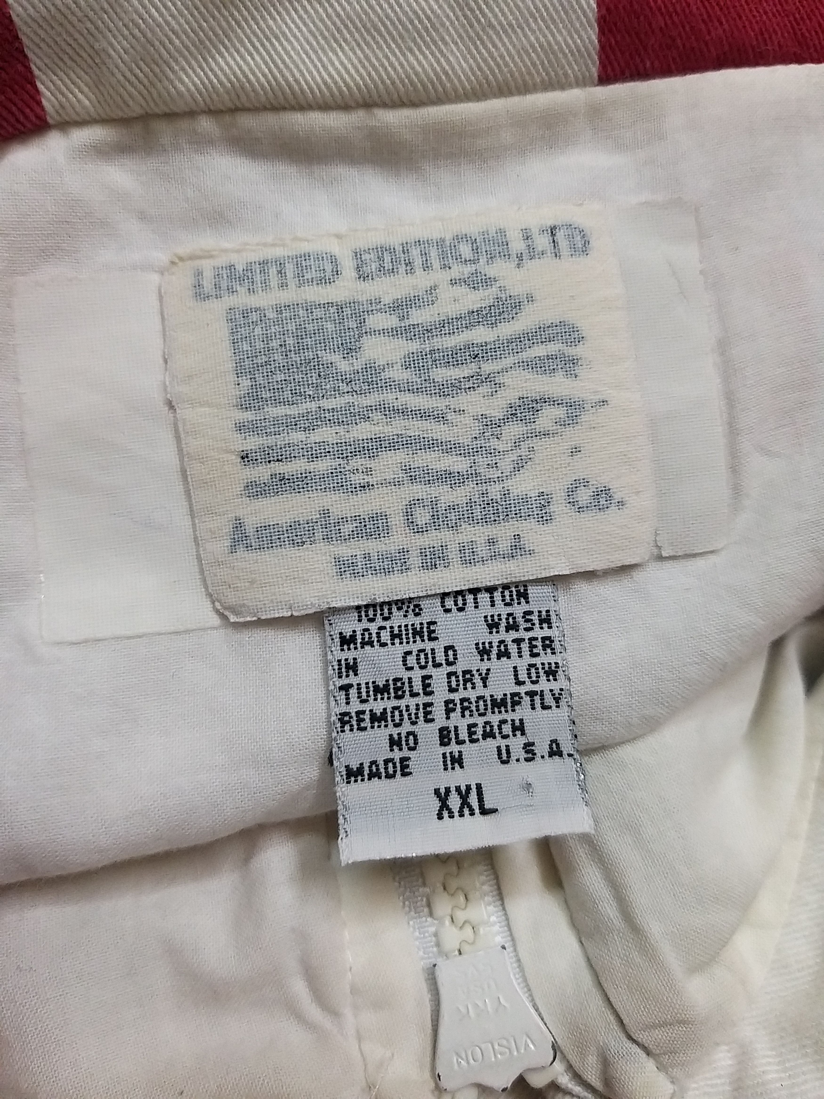 American Apparel VINTAGE 90'S AMERICAN FLAG BLOUSON JACKET Size US XXL / EU 58 / 5 - 9 Thumbnail