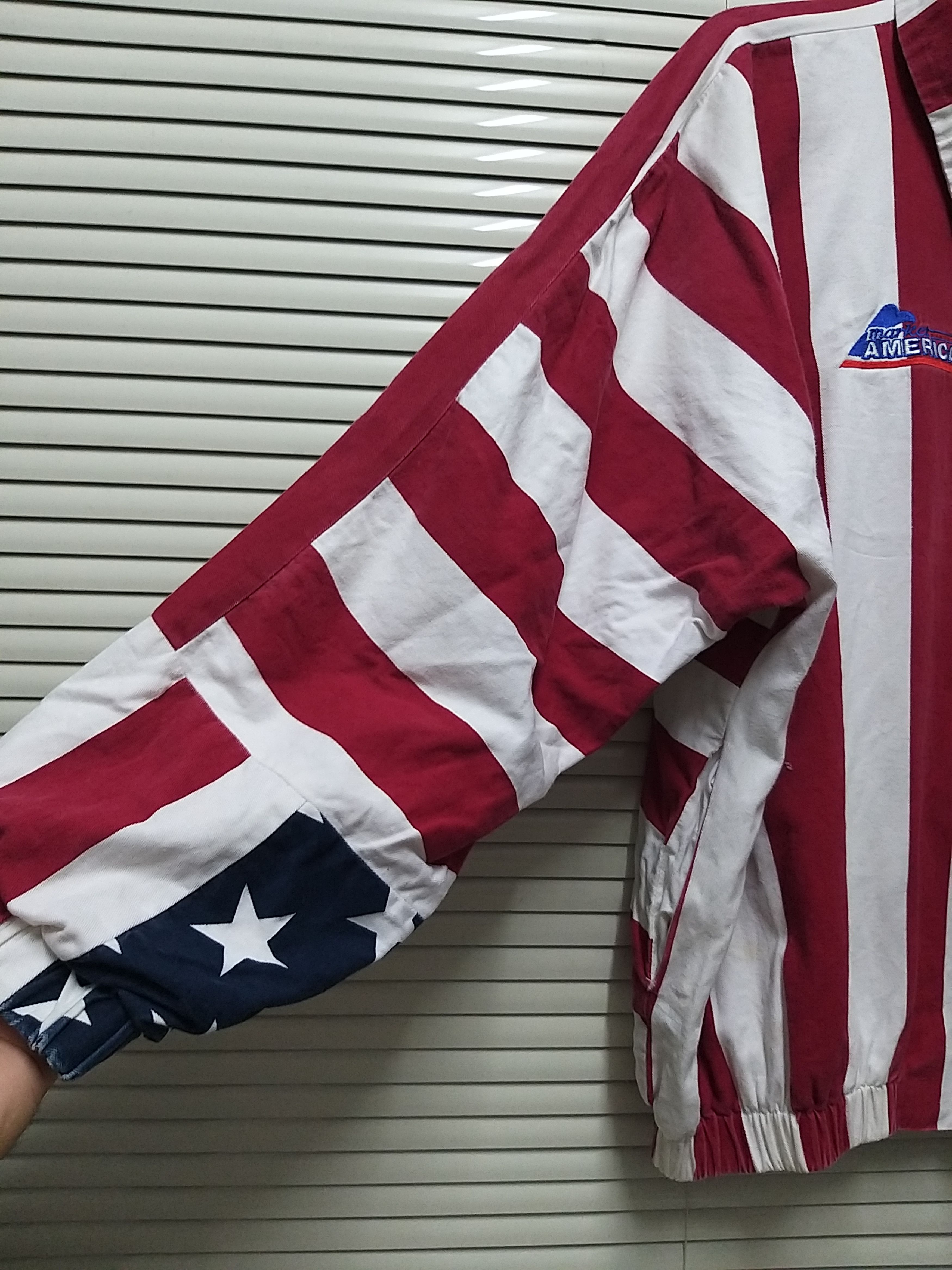 American Apparel VINTAGE 90'S AMERICAN FLAG BLOUSON JACKET Size US XXL / EU 58 / 5 - 3 Thumbnail