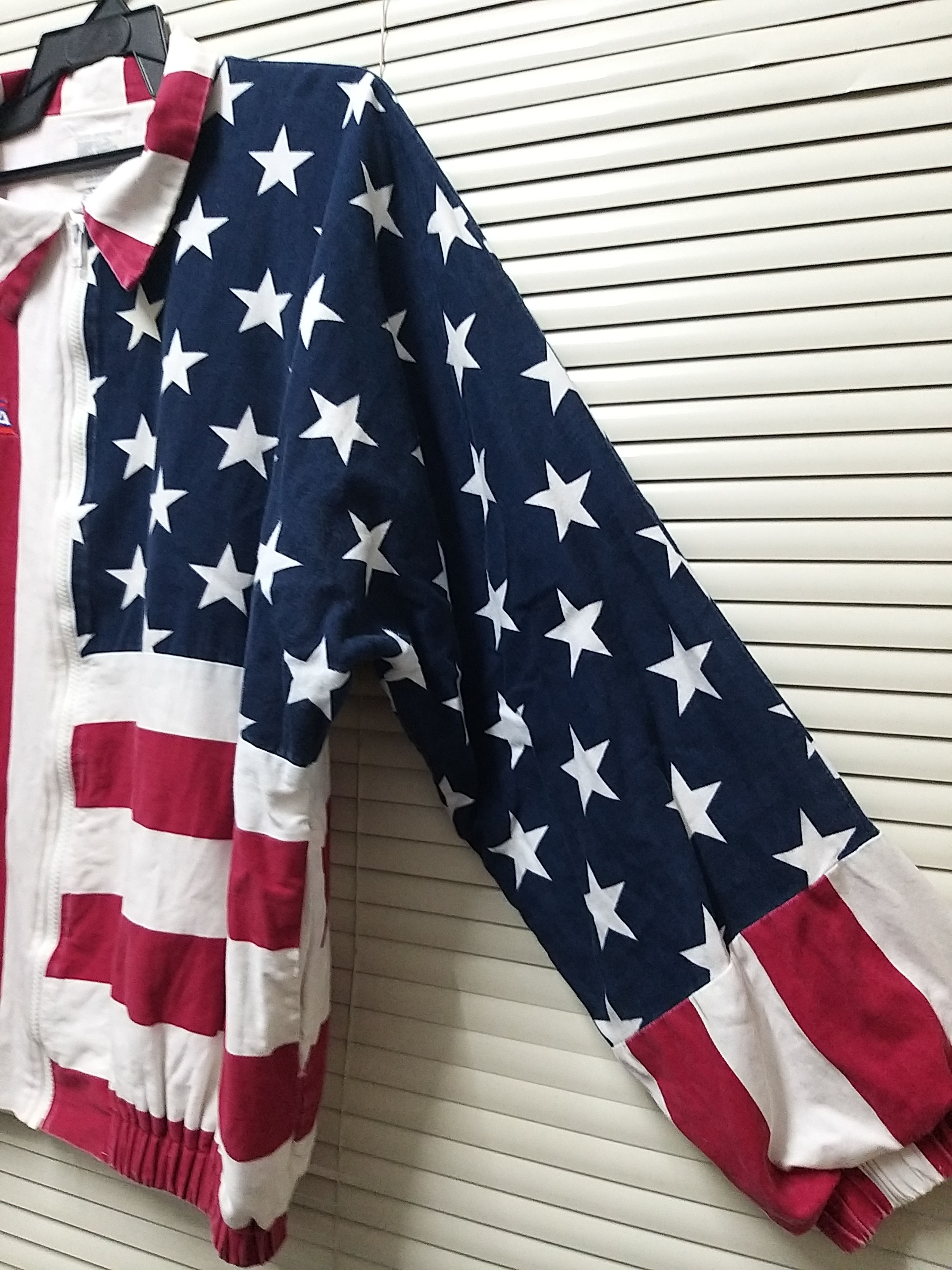 American Apparel VINTAGE 90'S AMERICAN FLAG BLOUSON JACKET Size US XXL / EU 58 / 5 - 4 Thumbnail