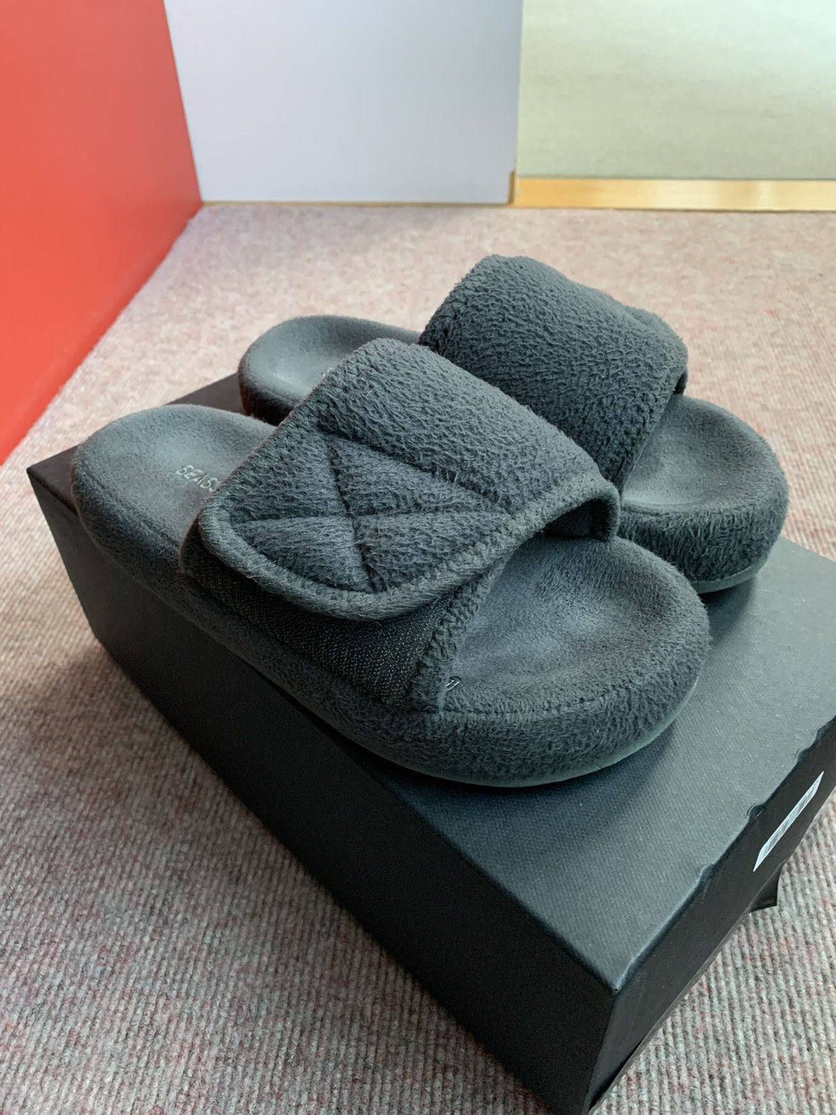 Yeezy Season Yeezy season 7 fleece slides Grailed