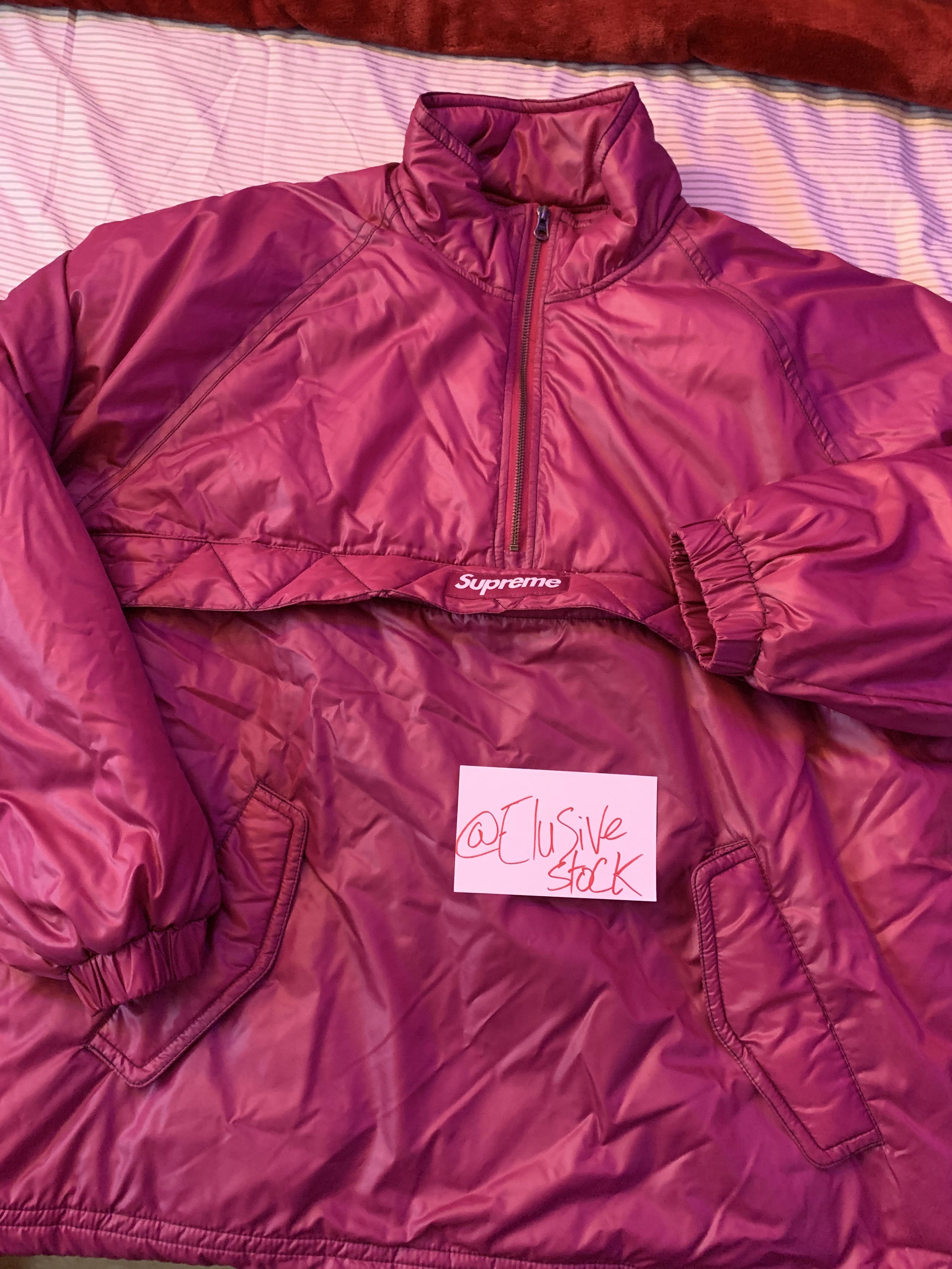 Supreme Supreme Contrast Stitch Pullover Purple Size US XL / EU 56 / 4 - 2 Thumbnail