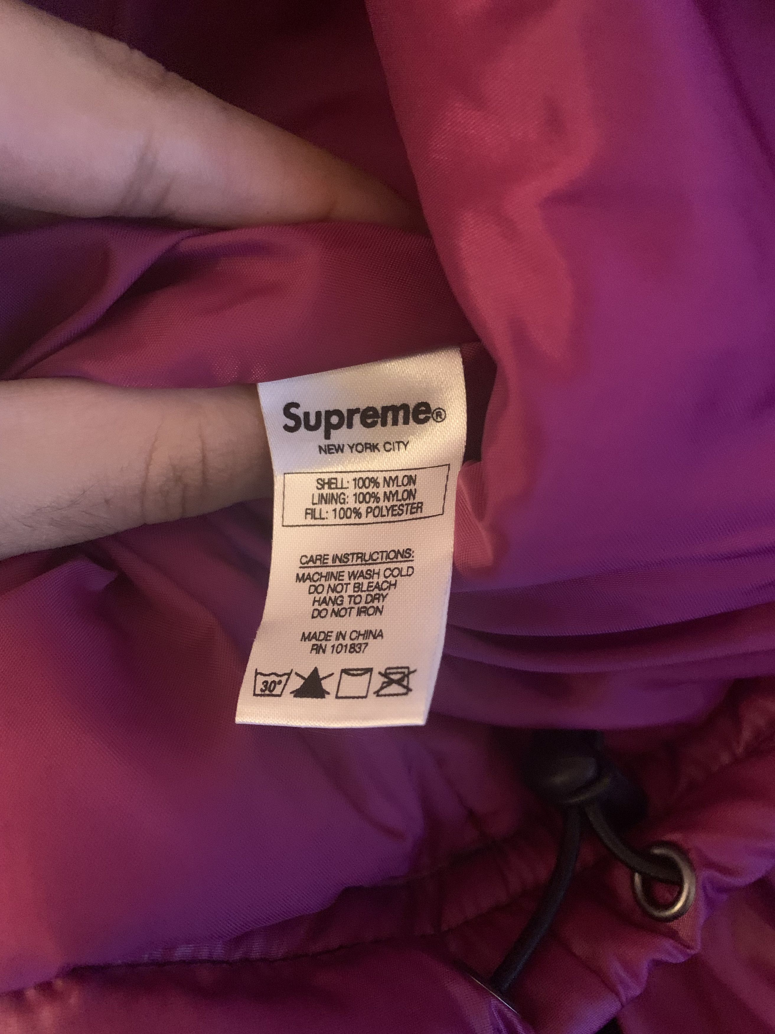Supreme Supreme Contrast Stitch Pullover Purple Size US XL / EU 56 / 4 - 4 Thumbnail