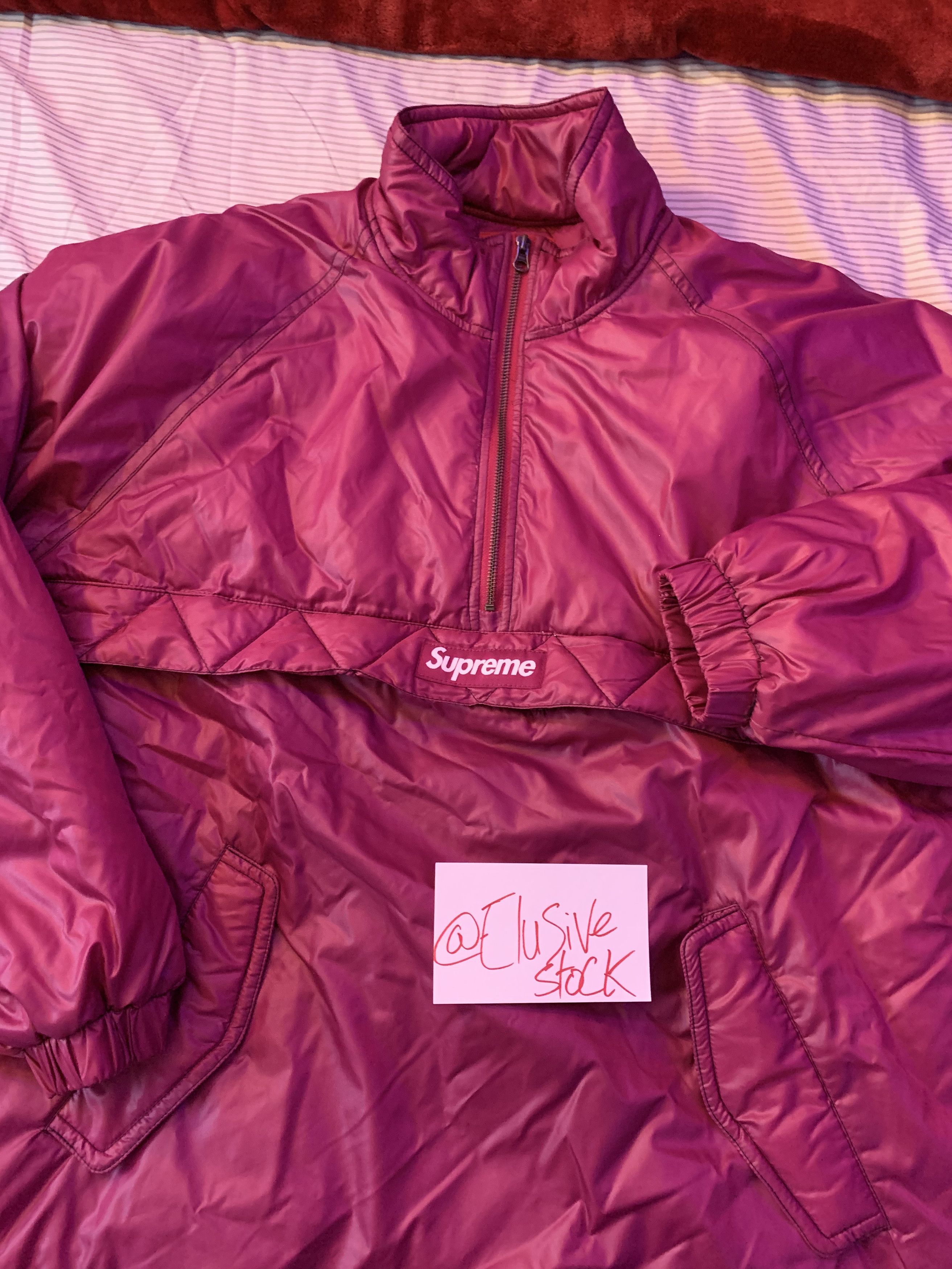 Supreme Supreme Contrast Stitch Pullover Purple Size US XL / EU 56 / 4 - 3 Thumbnail