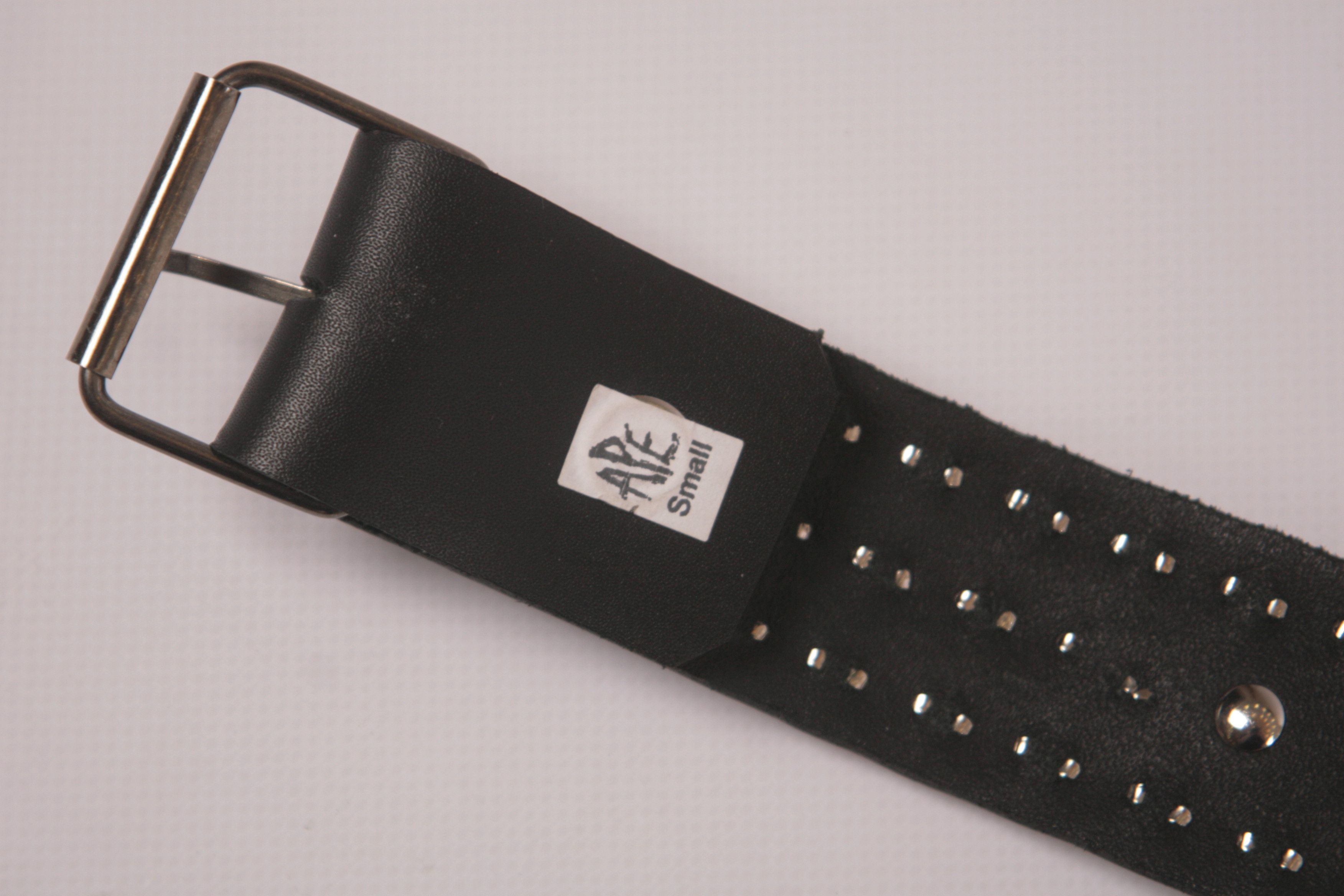 Vintage APE Leather Spike Punk Goth Style Belt Size ONE SIZE - 9 Thumbnail