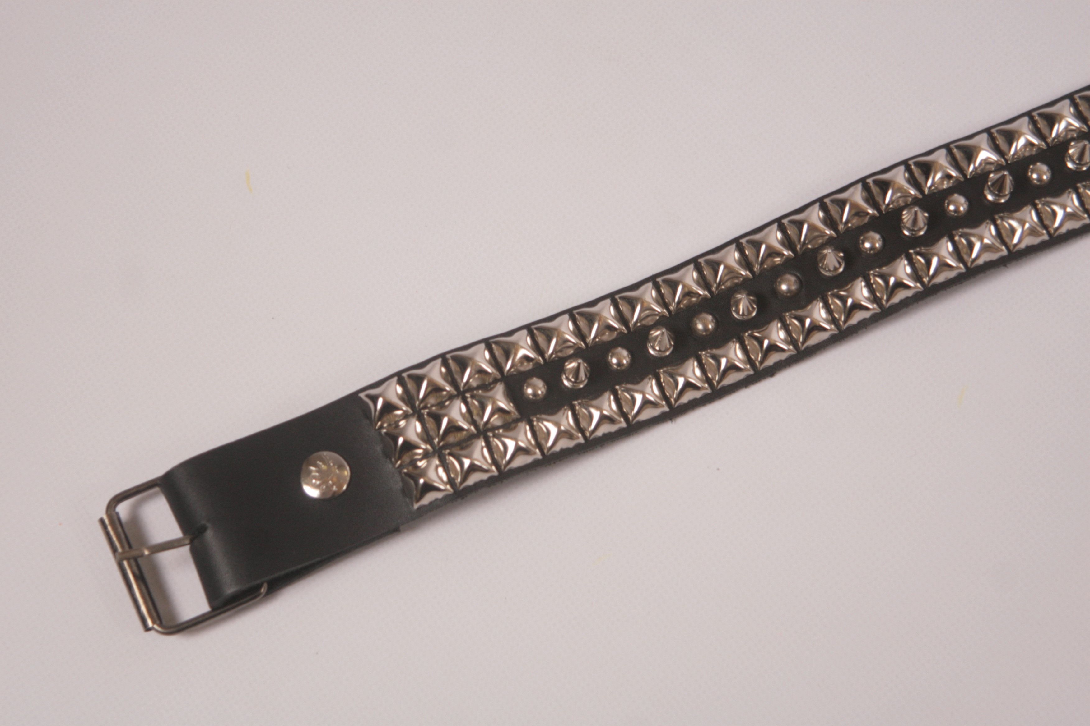 Vintage APE Leather Spike Punk Goth Style Belt Size ONE SIZE - 4 Thumbnail