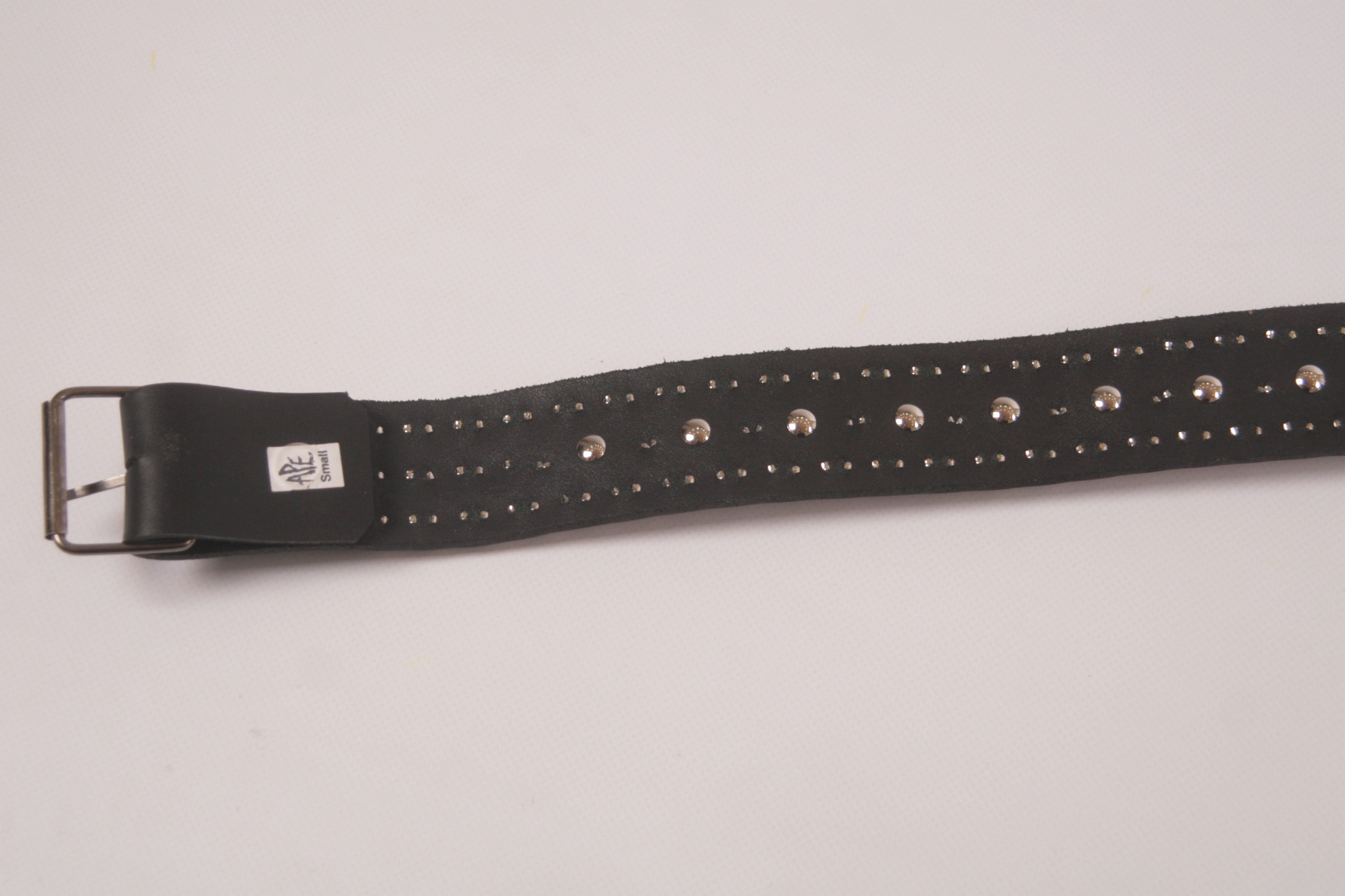 Vintage APE Leather Spike Punk Goth Style Belt Size ONE SIZE - 8 Thumbnail