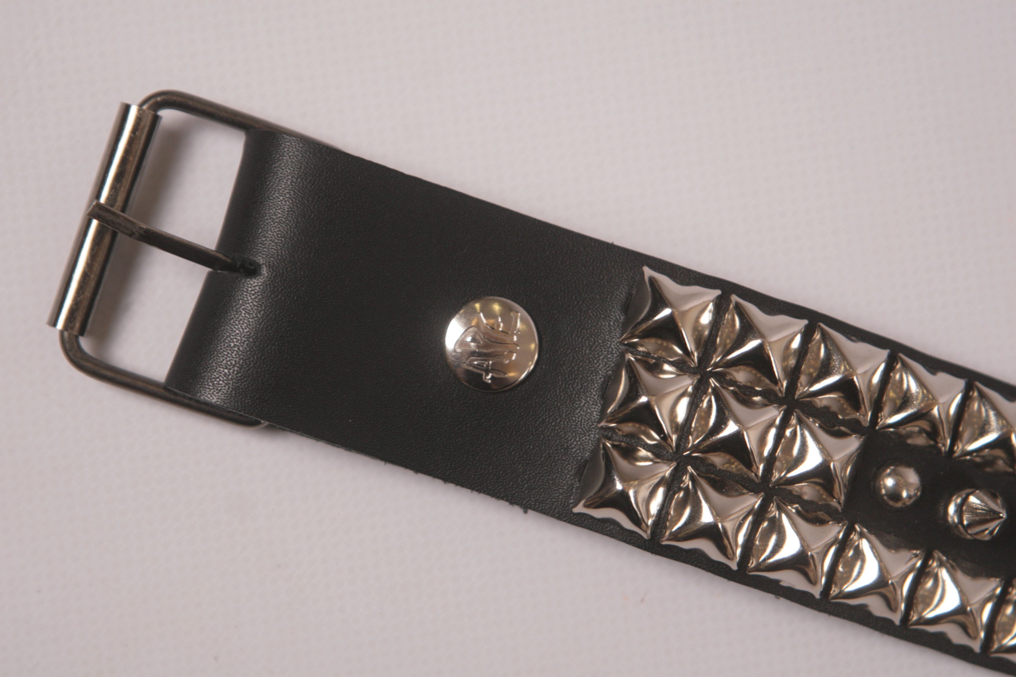 Vintage APE Leather Spike Punk Goth Style Belt Size ONE SIZE - 7 Thumbnail