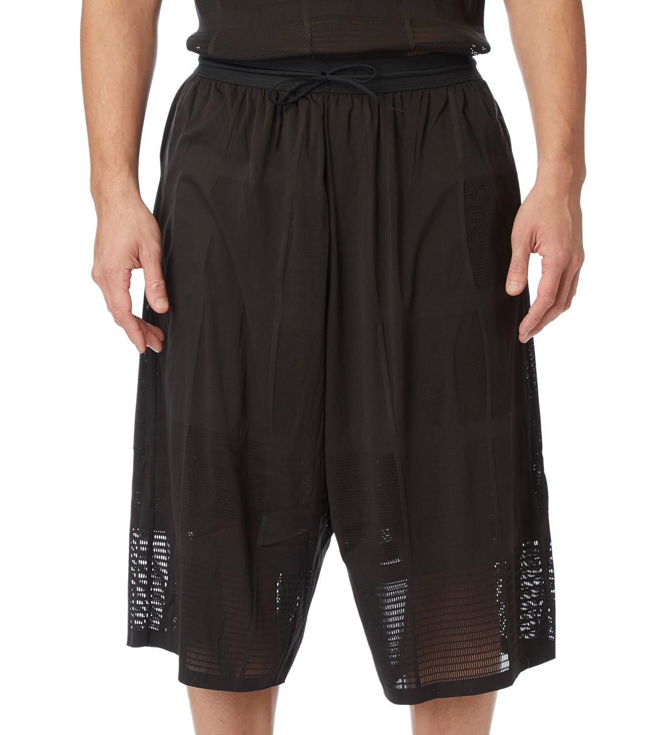 Y-3 Y-3 Black Mesh Patchwork Shorts, NWT $450 | Grailed