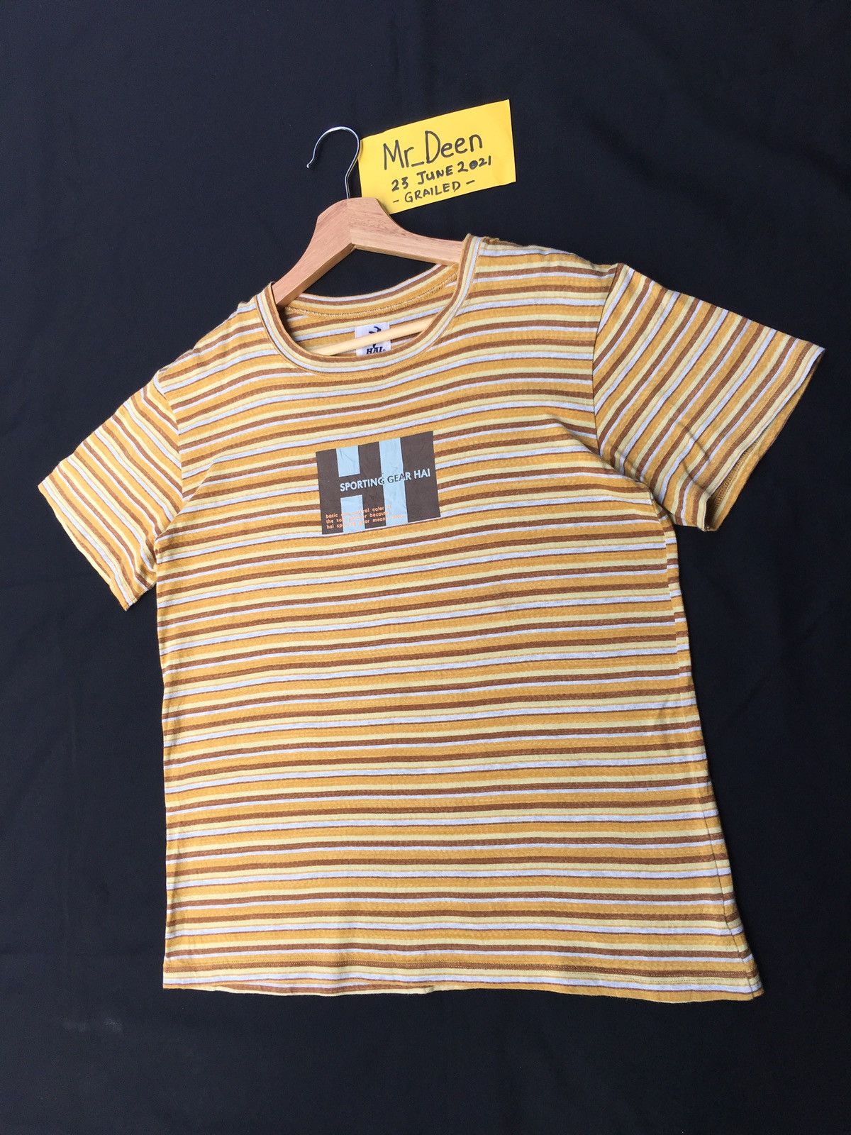 Hai Sporting Gear Vintage Hai Sporting Gear Issey Miyake Stripes Tee Size US S / EU 44-46 / 1 - 4 Thumbnail