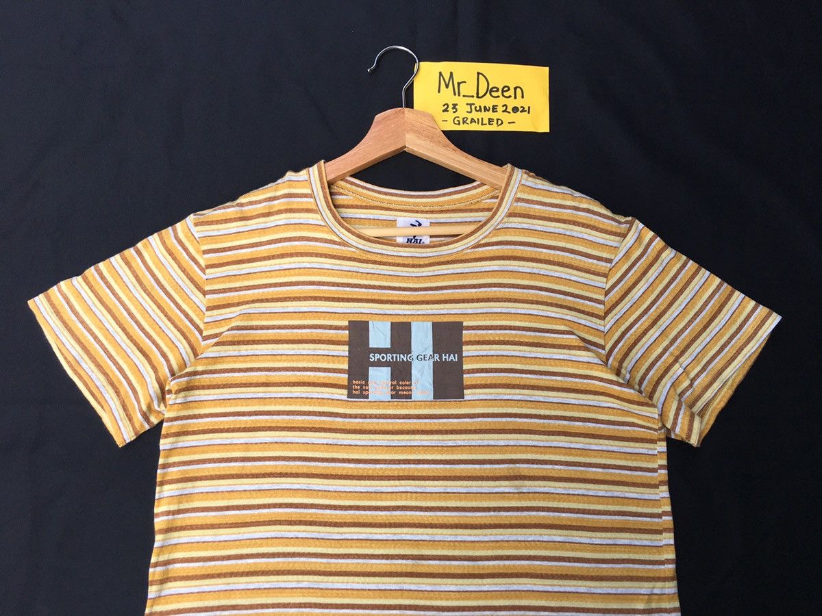 Hai Sporting Gear Vintage Hai Sporting Gear Issey Miyake Stripes Tee Size US S / EU 44-46 / 1 - 6 Thumbnail