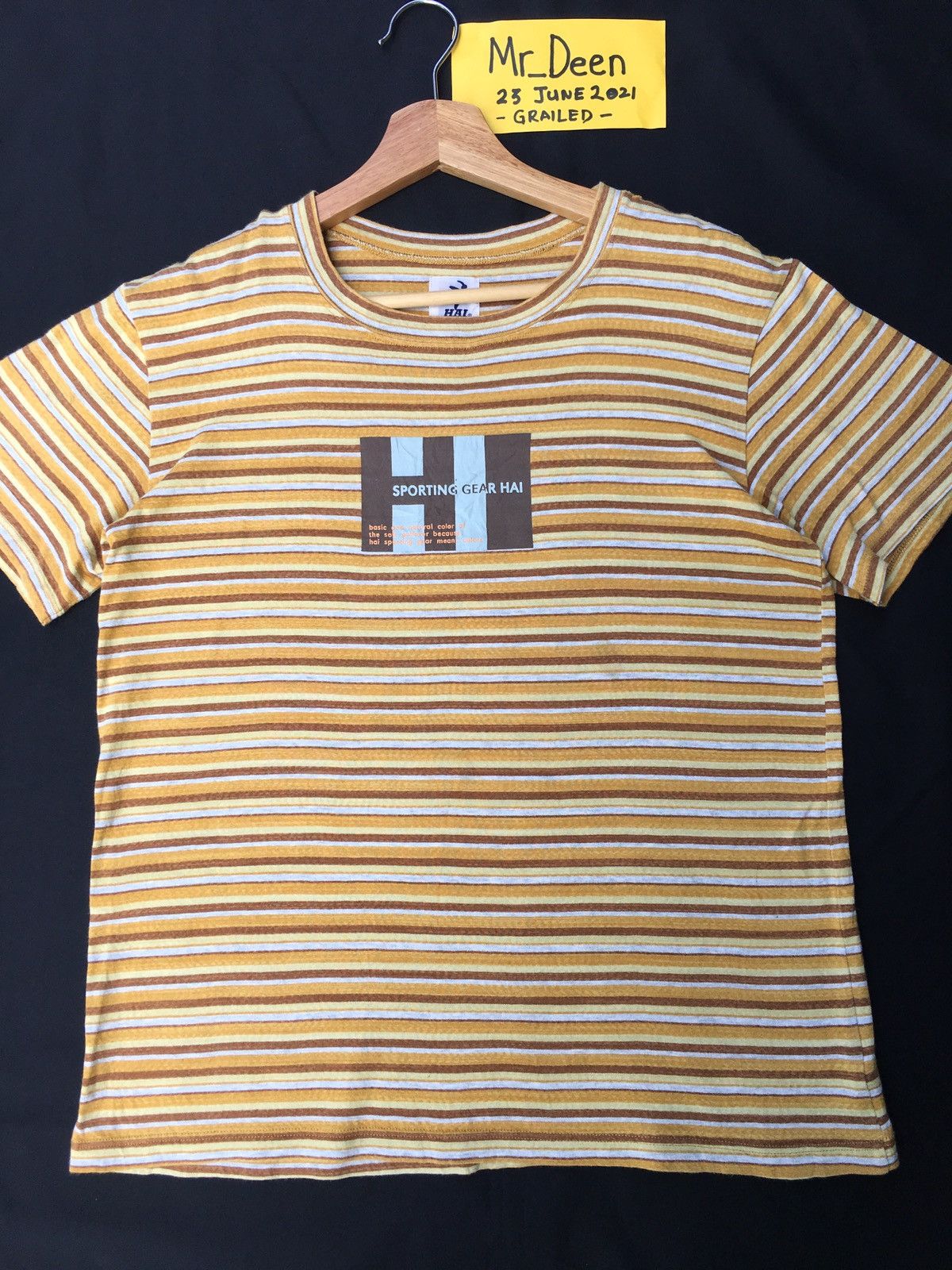 Hai Sporting Gear Vintage Hai Sporting Gear Issey Miyake Stripes Tee Size US S / EU 44-46 / 1 - 5 Thumbnail