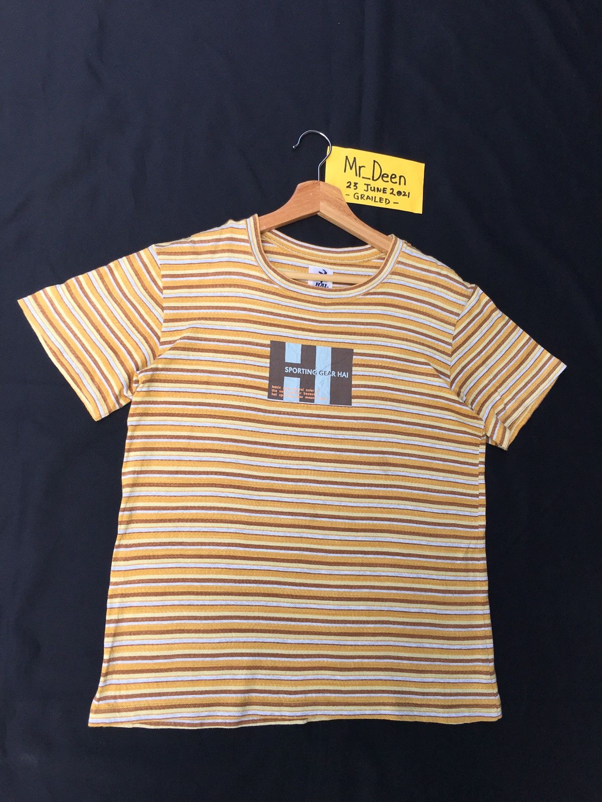 Hai Sporting Gear Vintage Hai Sporting Gear Issey Miyake Stripes Tee Size US S / EU 44-46 / 1 - 3 Thumbnail
