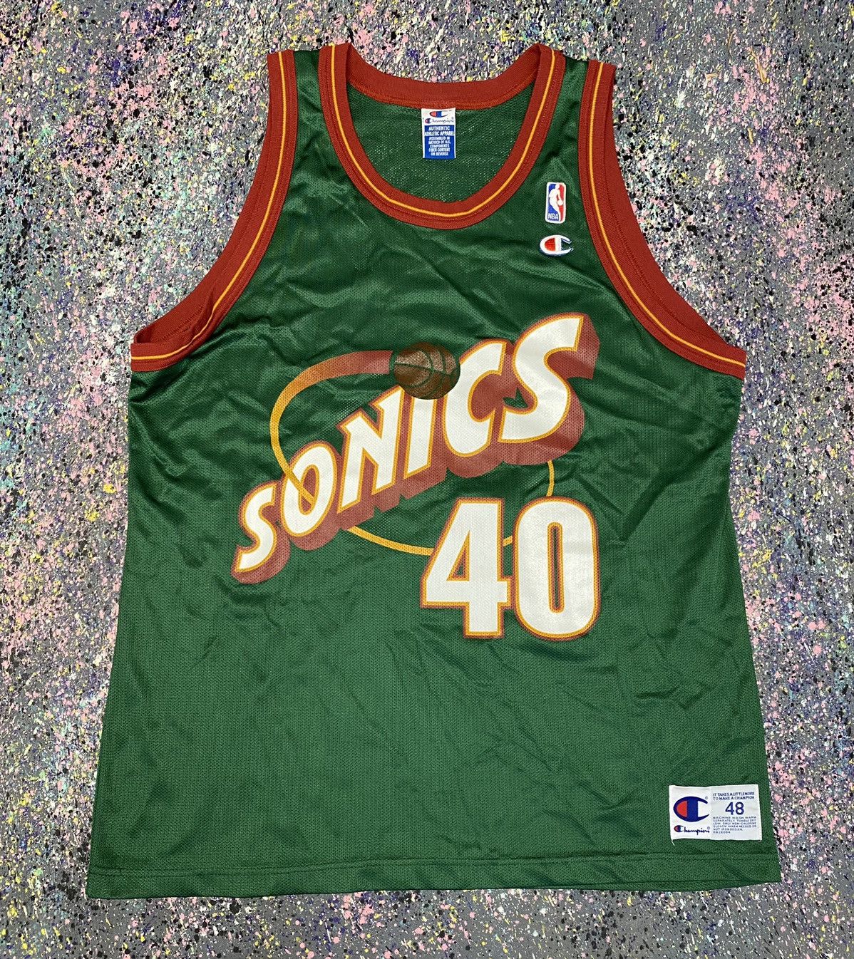 VTG Champion NBA Seattle Supersonics Kemp Jersey – Yesterday's Fits