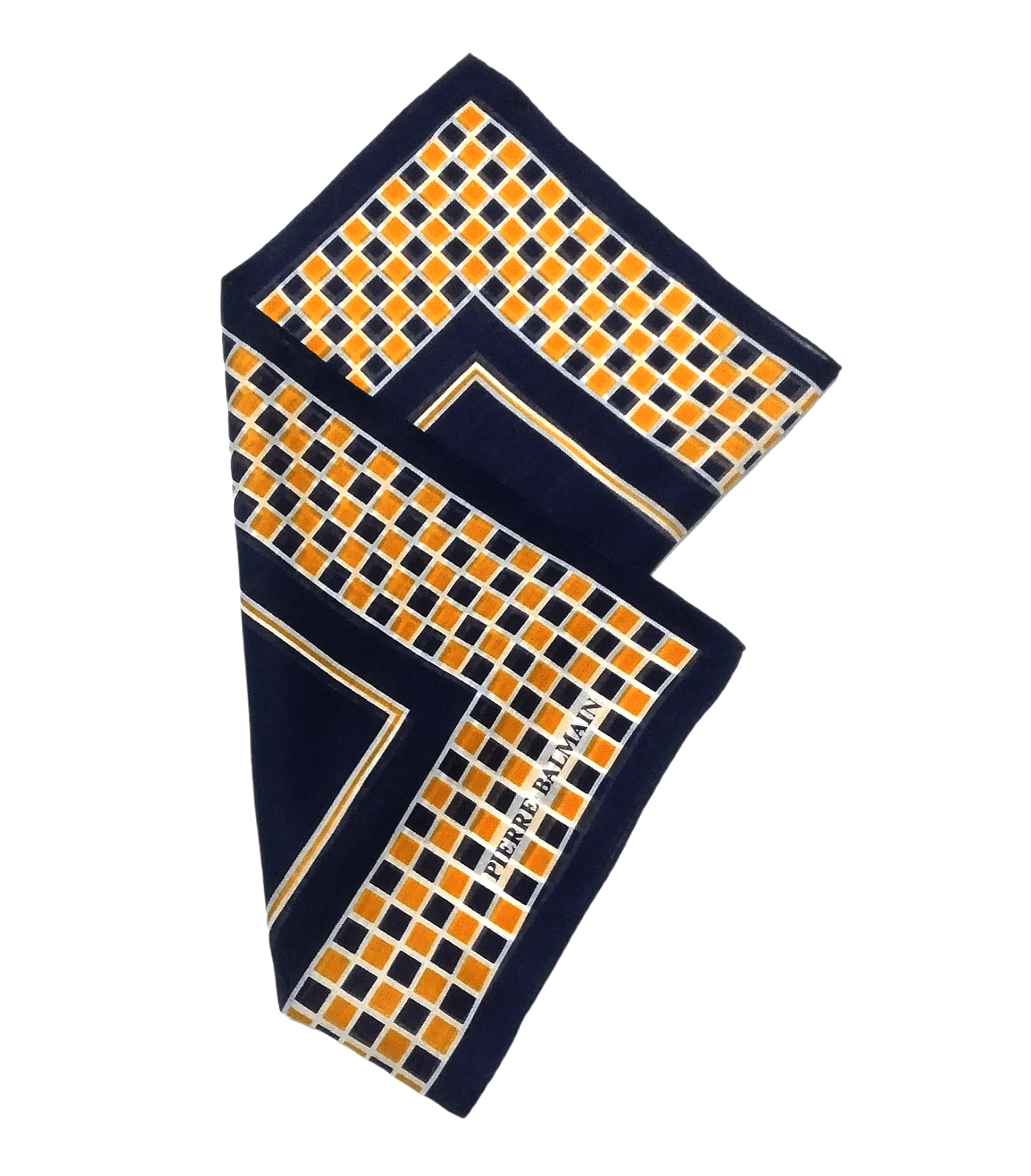Pierre Balmain Pierre Balmain Paris Bandana Handkerchief Blue Luxury Style Size ONE SIZE - 5 Thumbnail