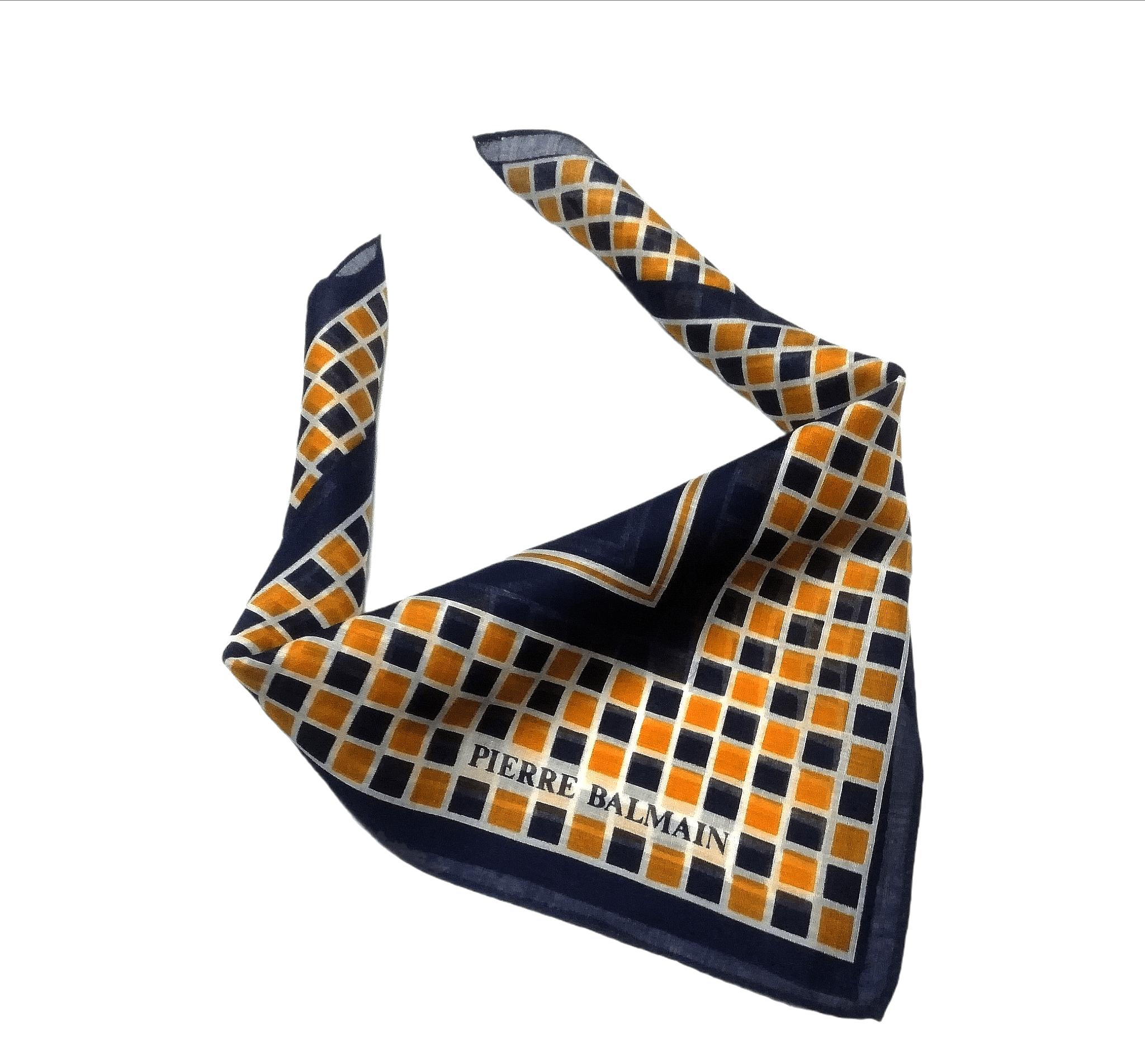 Pierre Balmain Pierre Balmain Paris Bandana Handkerchief Blue Luxury Style Size ONE SIZE - 1 Thumbnail